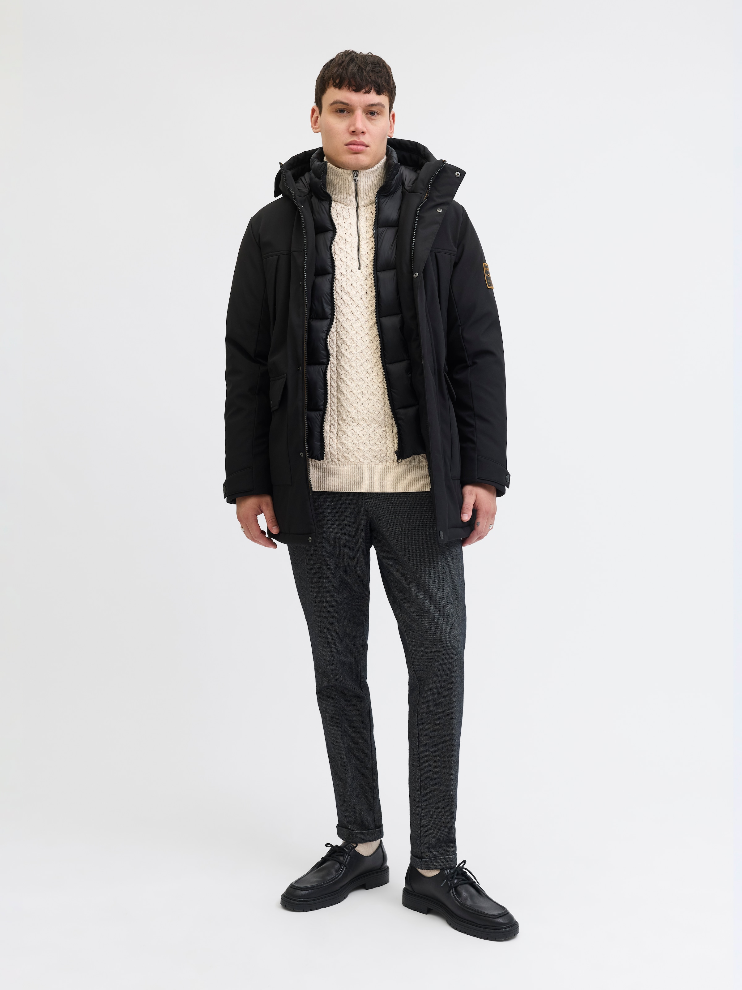 Jack & Jones Troyer »JPRBLUSEAN KNIT CABLE HALF ZIP SN«