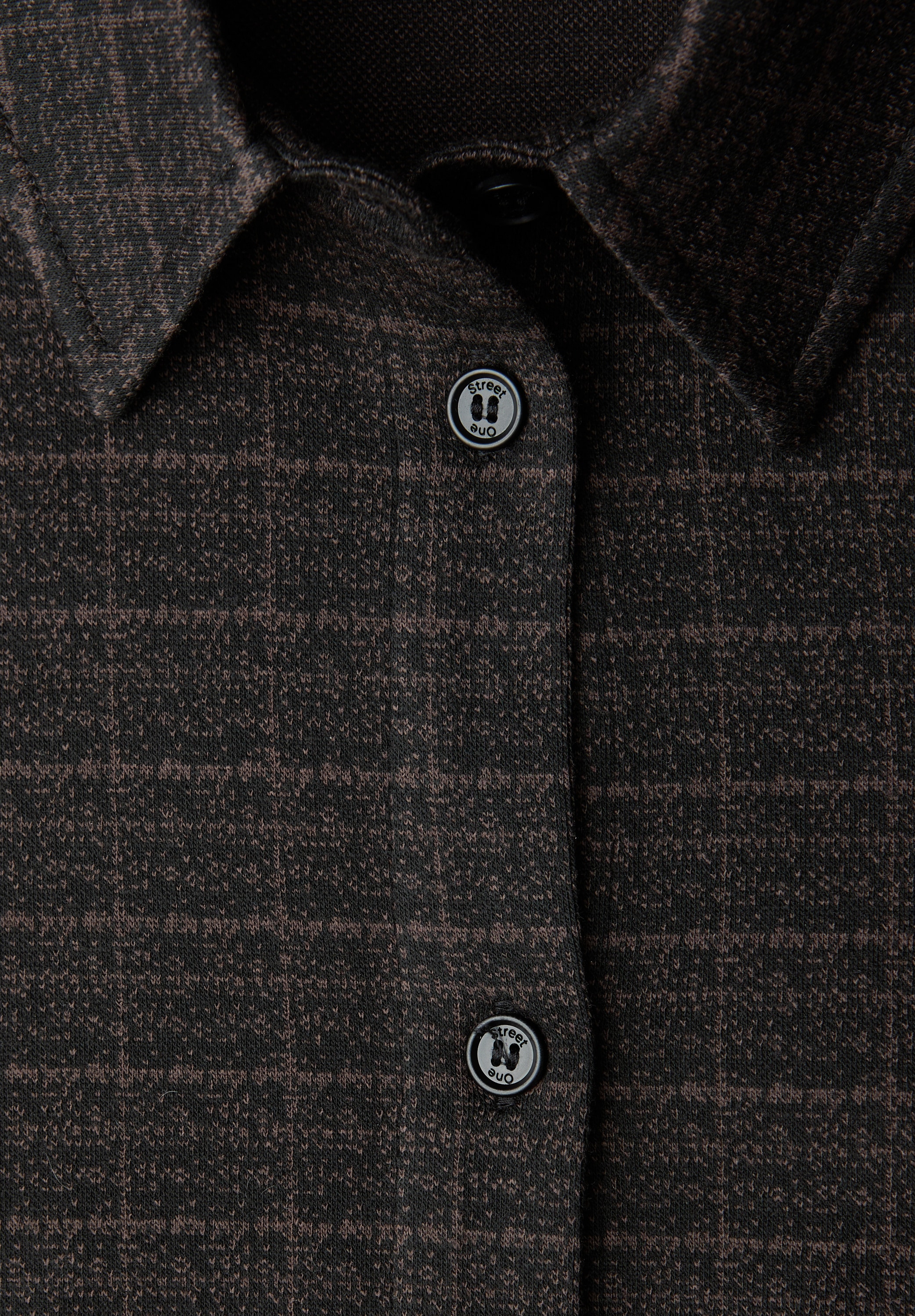 STREET ONE Hemdbluse mit Karo-Muster