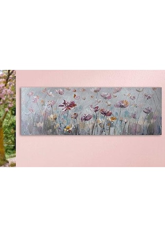 GILDE Leinwandbild »Blütenwiese«, (1 St.), handbemalt, dekorativ im Wohnzimmer &... kaufen