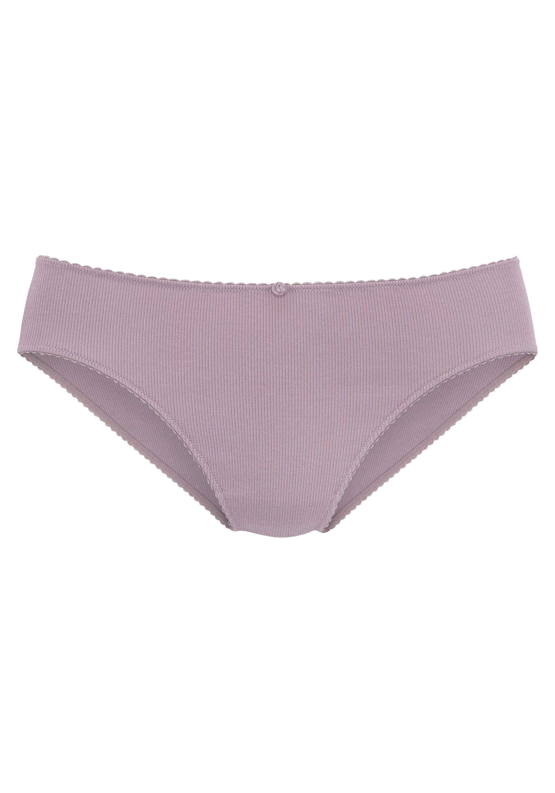 Vivance Jazz-Pants Slips, (Packung, 3 St.), mit zartem Röschen vorn