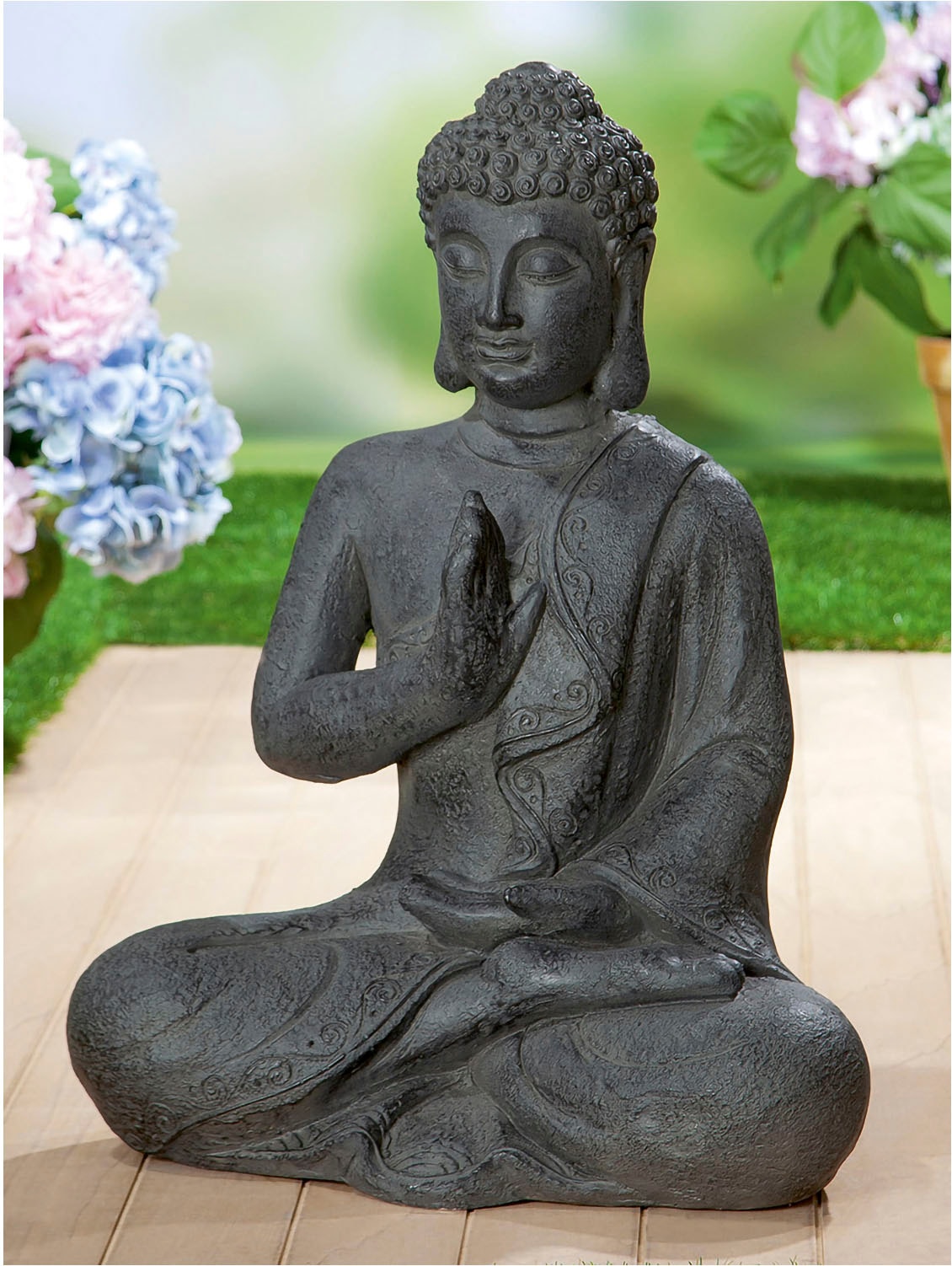 GILDE Buddhafigur »Figur "Buddha" sitzend«