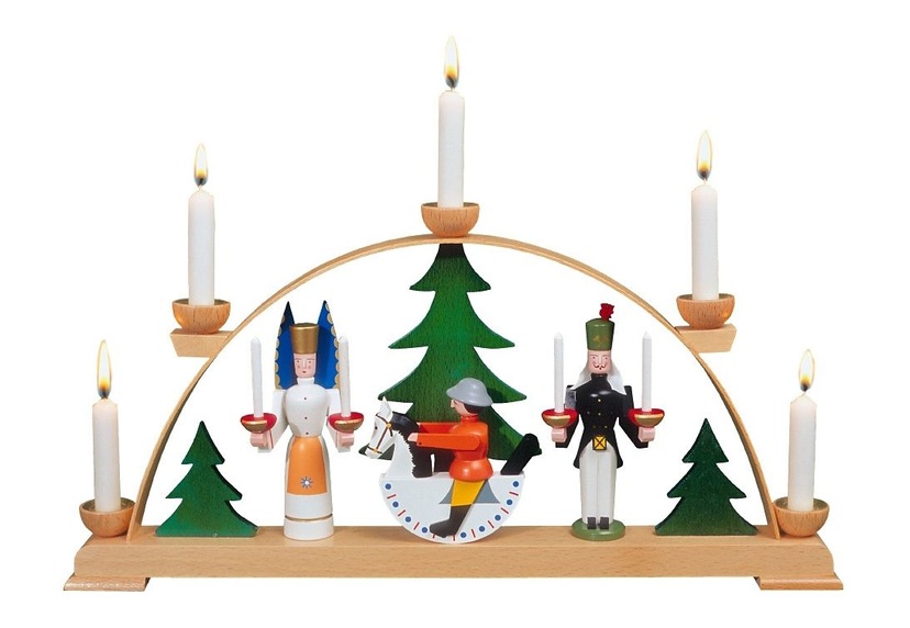 kaufen dem Weihnachtsdeko«, Erzgebirge mit bequem St.), Handwerkskunst online Kurrende, Kirche Albin Weihnachtspyramide »Seiffener aus Preissler (1