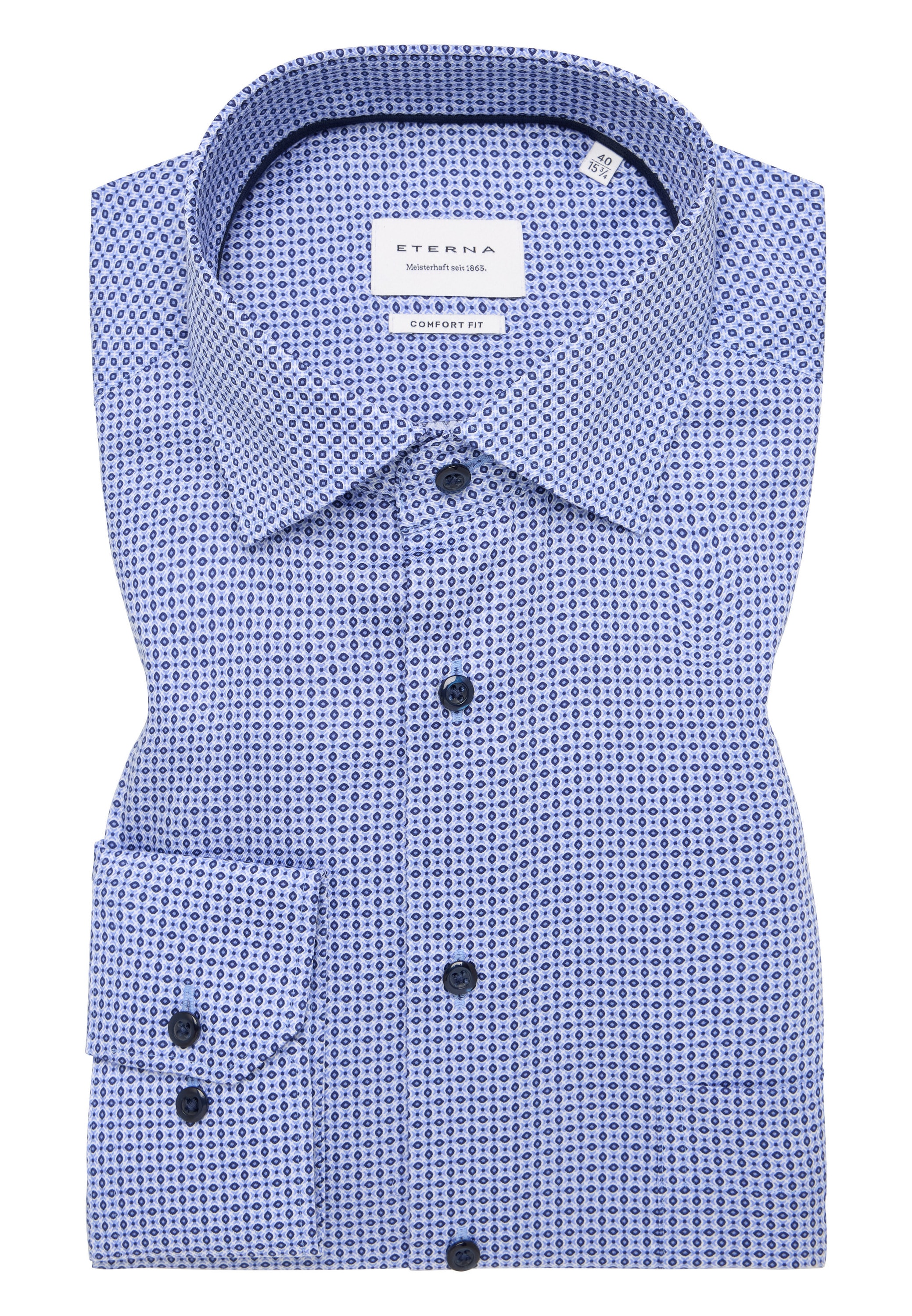 Eterna Langarmhemd »COMFORT FIT«, NON IRON (bügelfrei)