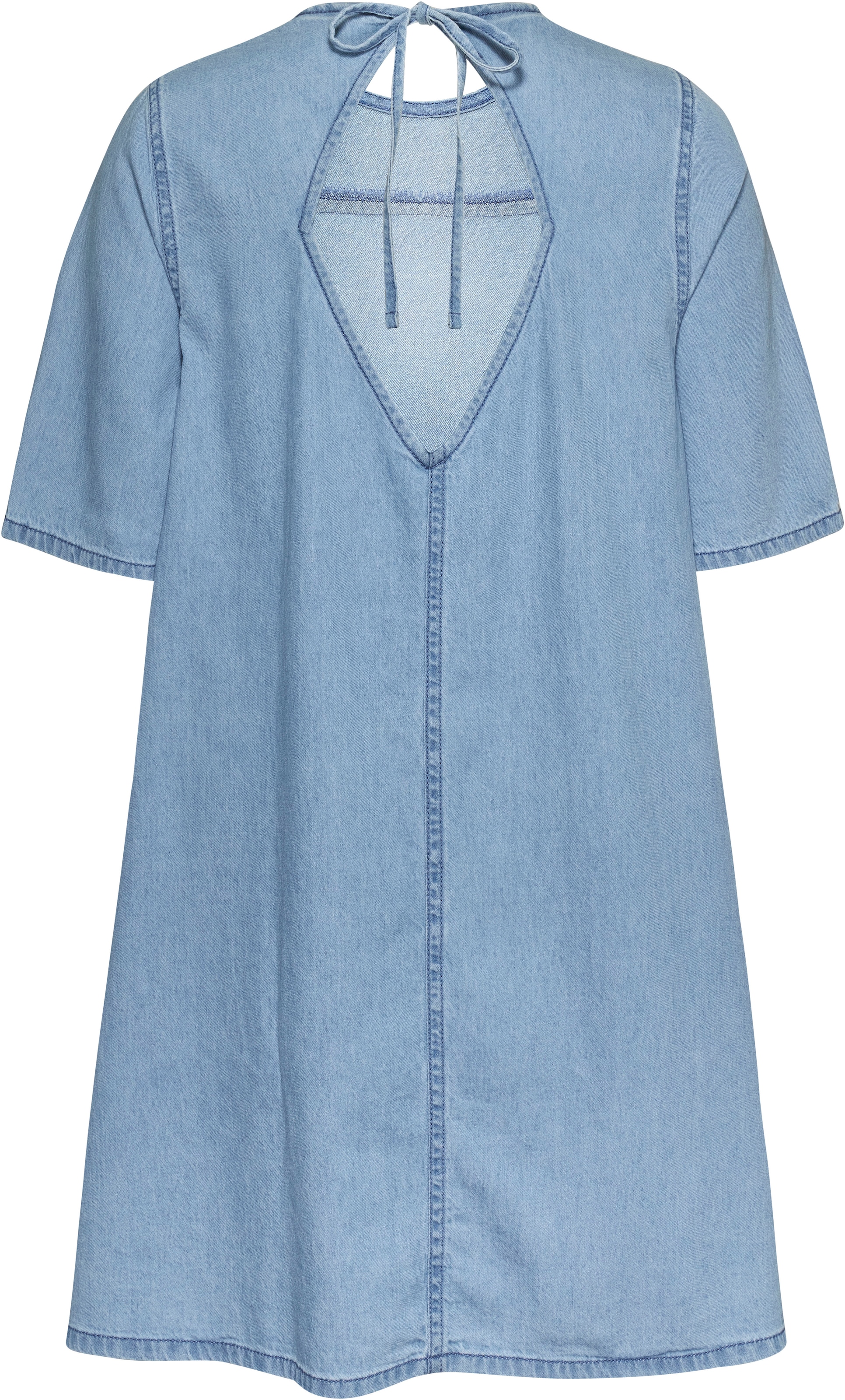 Tommy Jeans Curve Blusenkleid »TJW CHAMBRAY A-LINE SS DRESS EXT«, Große Größen
