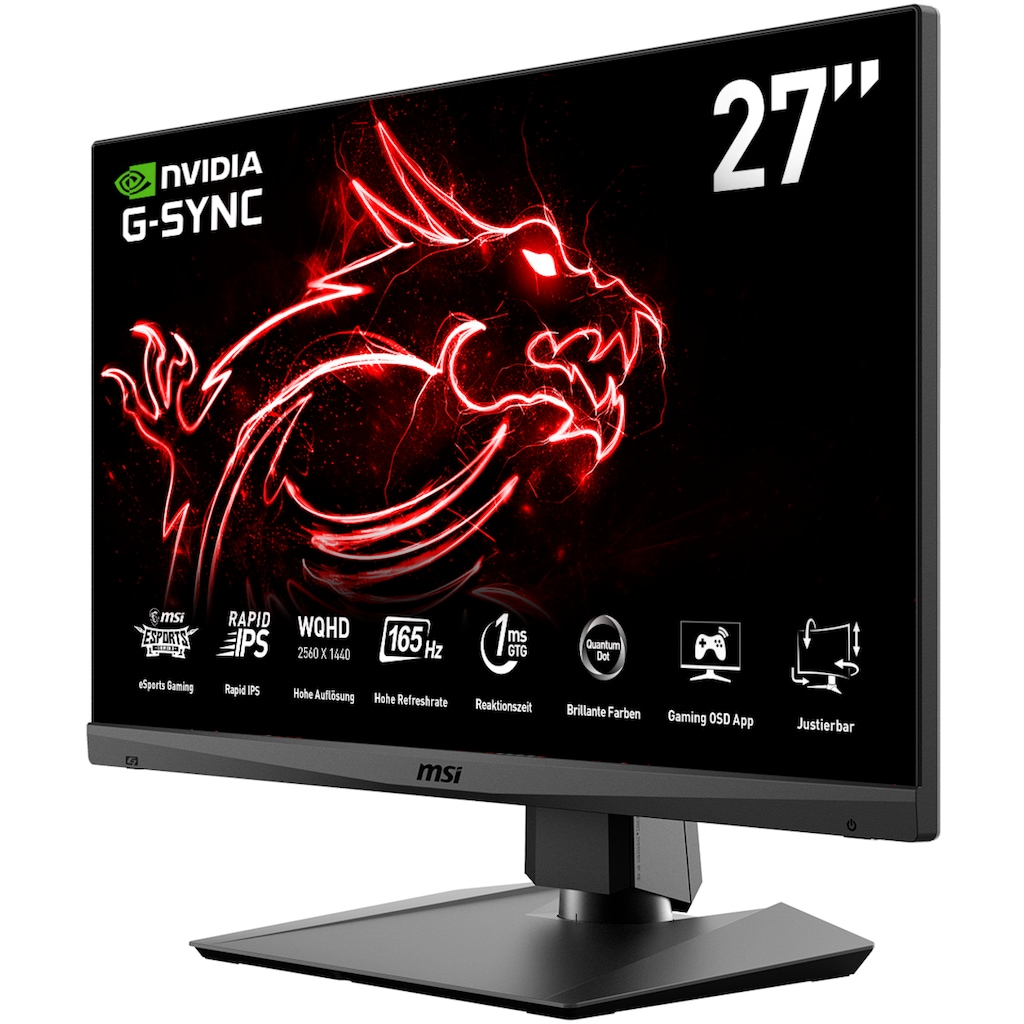 MSI Gaming-LED-Monitor »Optix MAG274QRFDE-QD«, 69 cm/27 Zoll, 2560 x 1440 px, WQHD, 1 ms Reaktionszeit, 165 Hz