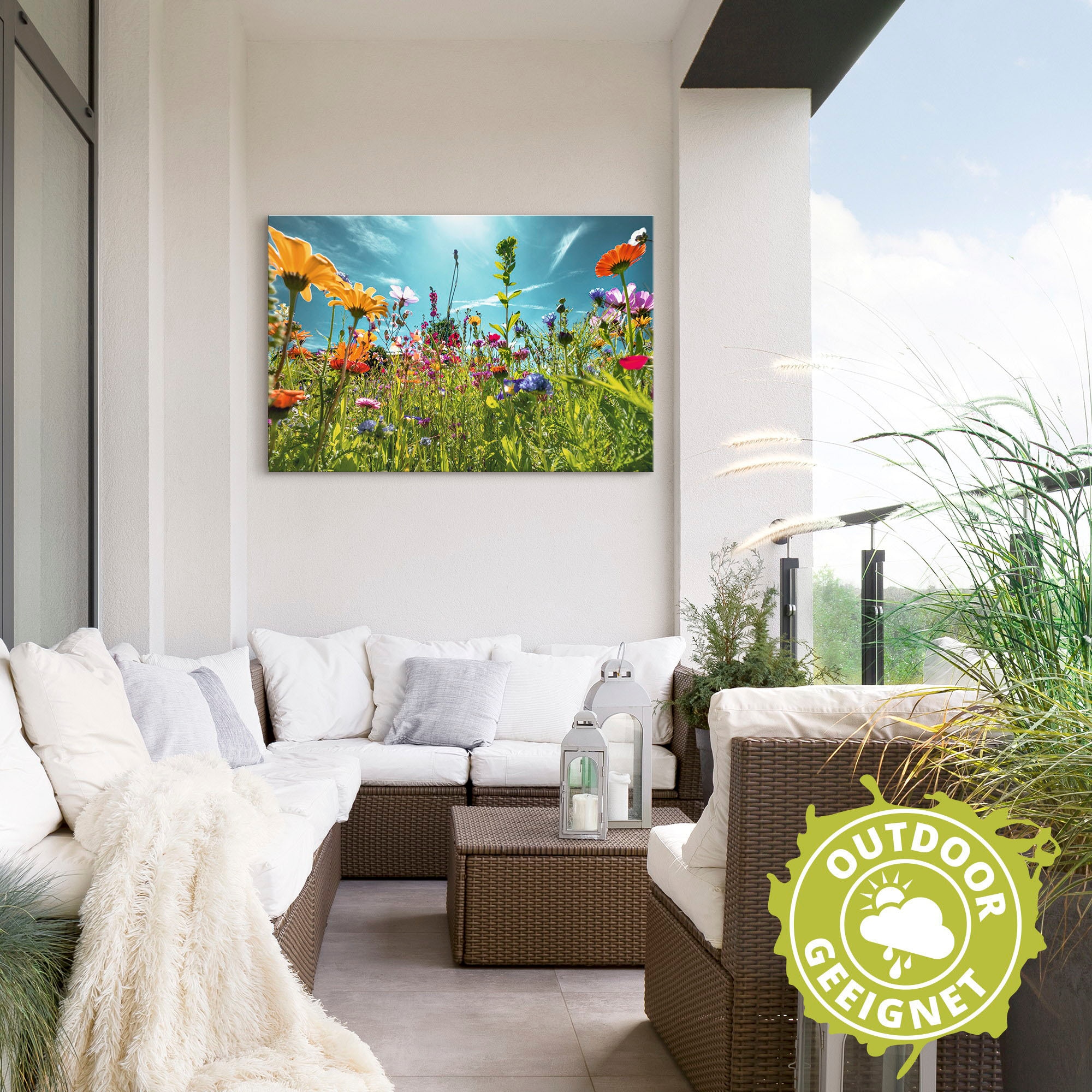 Artland Wandbild »Buntes Blumenfeld«, Blumenwiese, (1 St.), als Alubild, Outdoorbild, Leinwandbild, Poster, Wandaufkleber