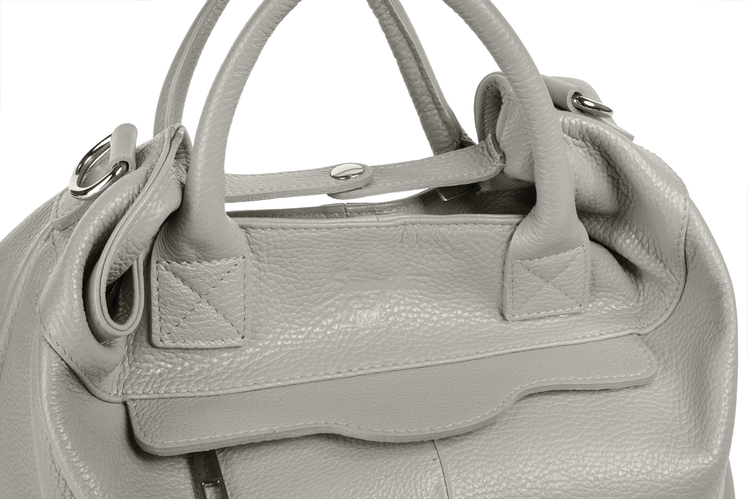 Samantha Look Henkeltasche, echt Leder, Made in Italy