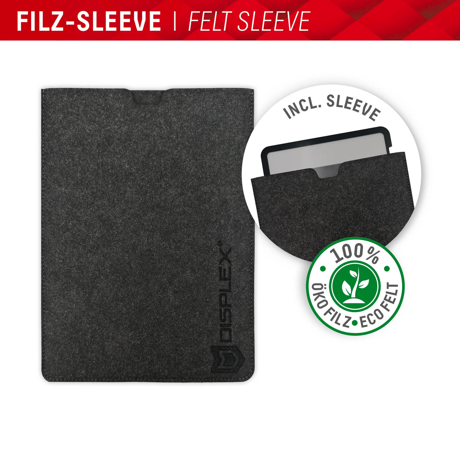 Displex Displayschutzfolie »Tablet Privacy Safe«, für Apple iPad 10,2 (7/8/9 Gen), Blickschutzfolie, Schutzfolie, Bildschirmschutz, kratz- & stoßfest