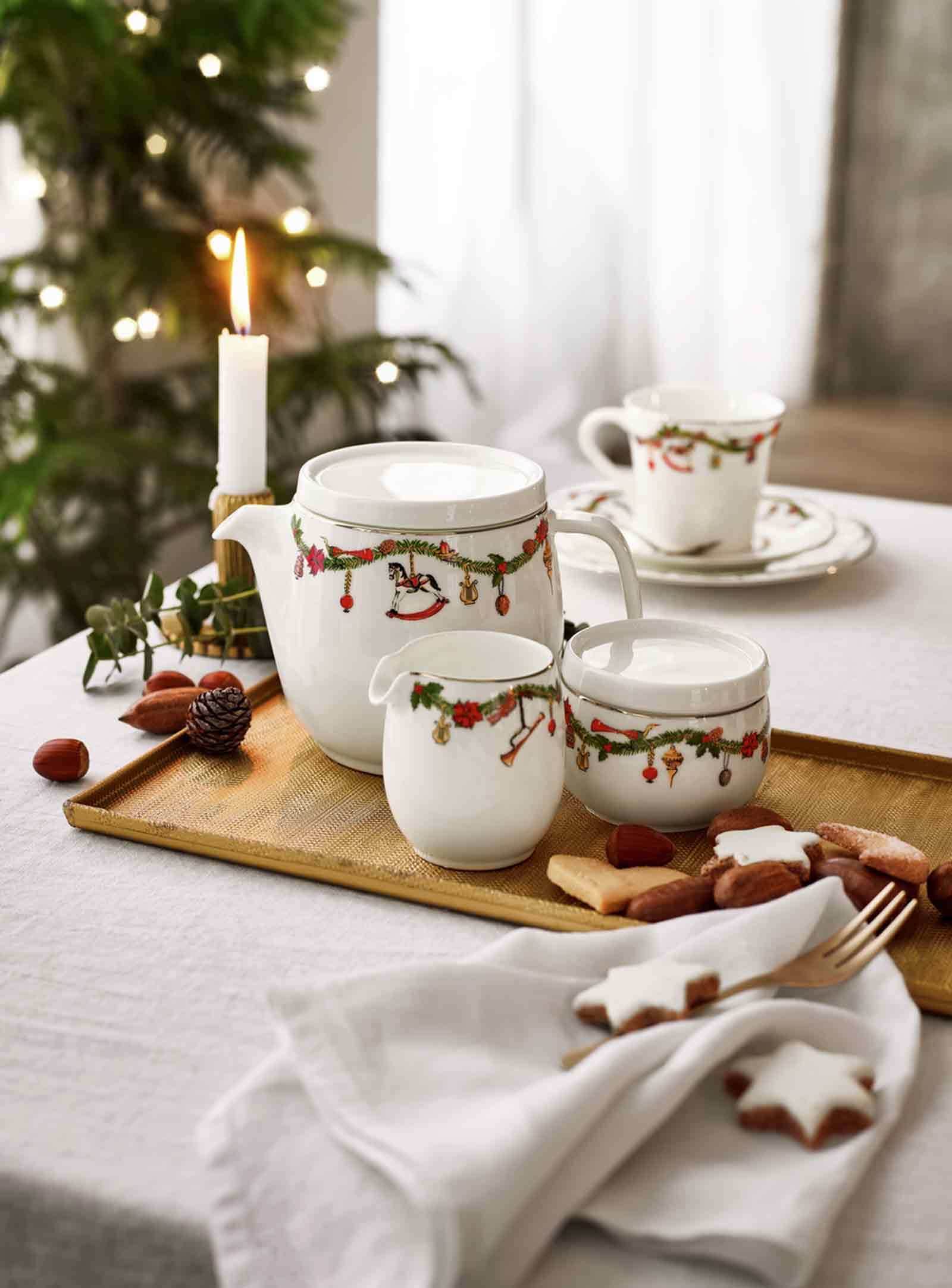 Hutschenreuther Geschirr-Set »Geschirr-Set Nora Christmas 3er Set bunt«