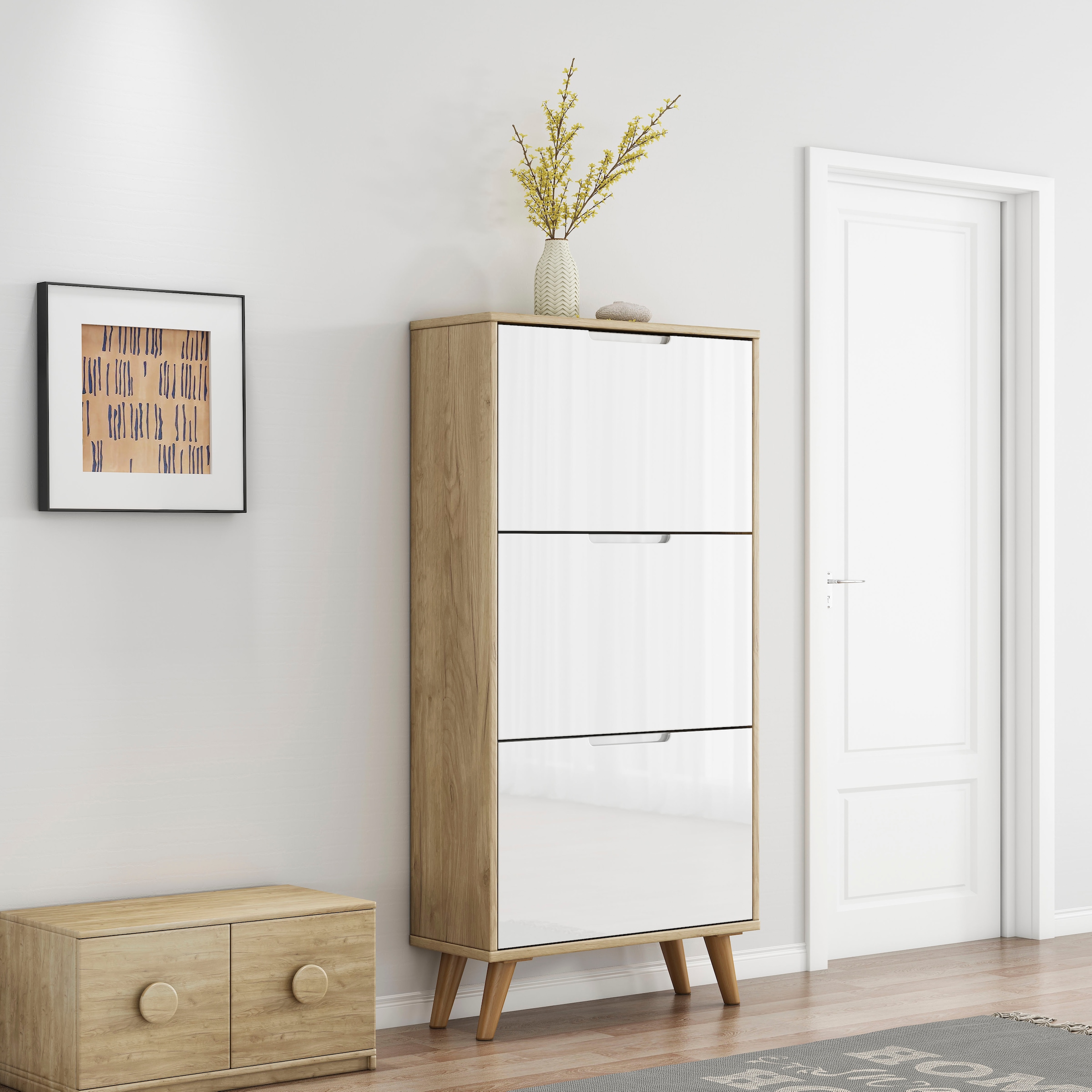 OTTO home Schuhschrank »Lund« FSC-zertifiziertem Holz, ABS-Kanten, Breite 62 cm