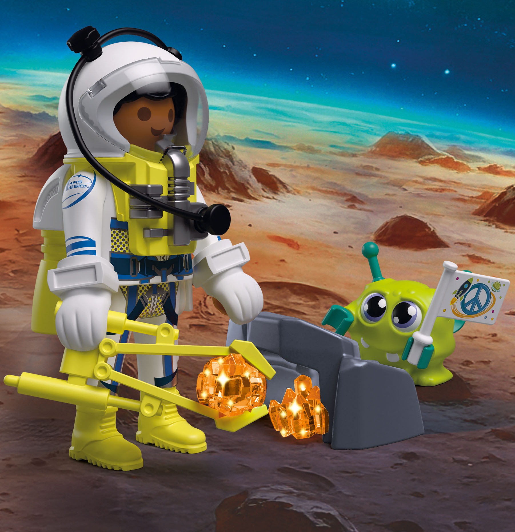 Playmobil® Konstruktions-Spielset »Spiel-Ei: Weltraum (72103), City Action«