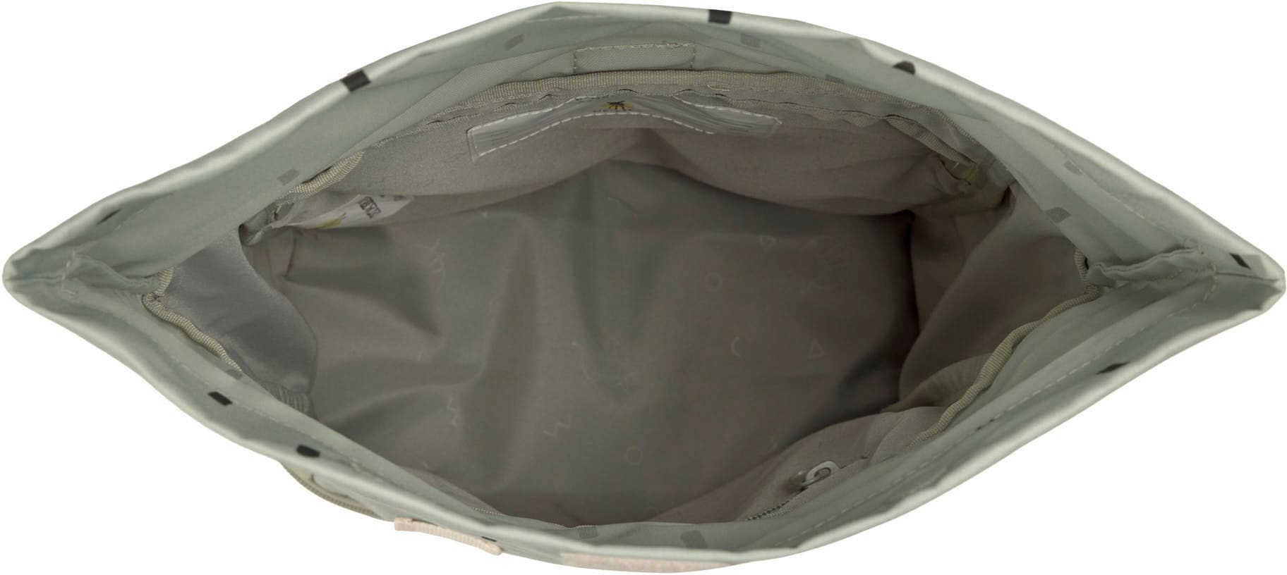 LÄSSIG Kinderrucksack »Happy Prints, Mini Rolltop, Light Olive«, Reflektoren
