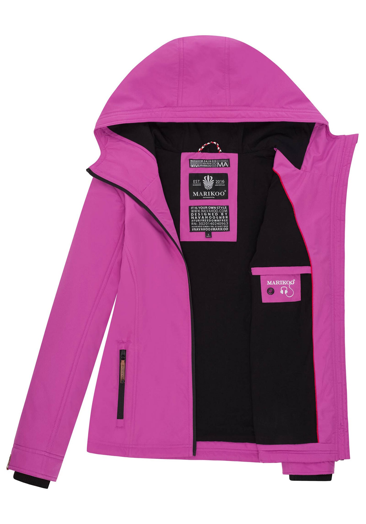 Marikoo Outdoorjacke »Marikoo Brombeere Damen Jacke B862«