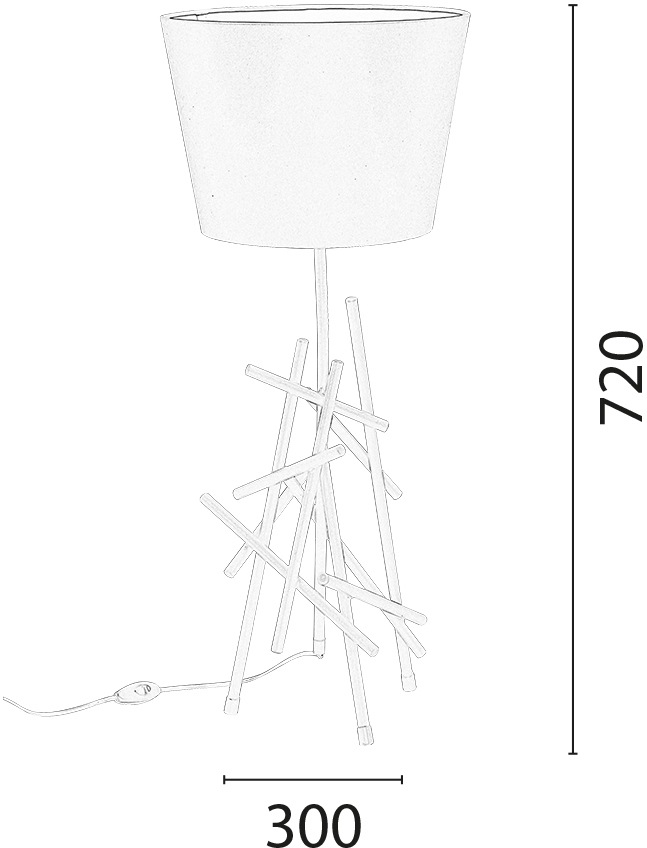 SPOT Light Tischleuchte »GLENN«, 1 flammig, Leuchtmittel E27 | ohne Leuchtmittel, aus Metall, mit flexiblem Stoffschirm, originelles Design