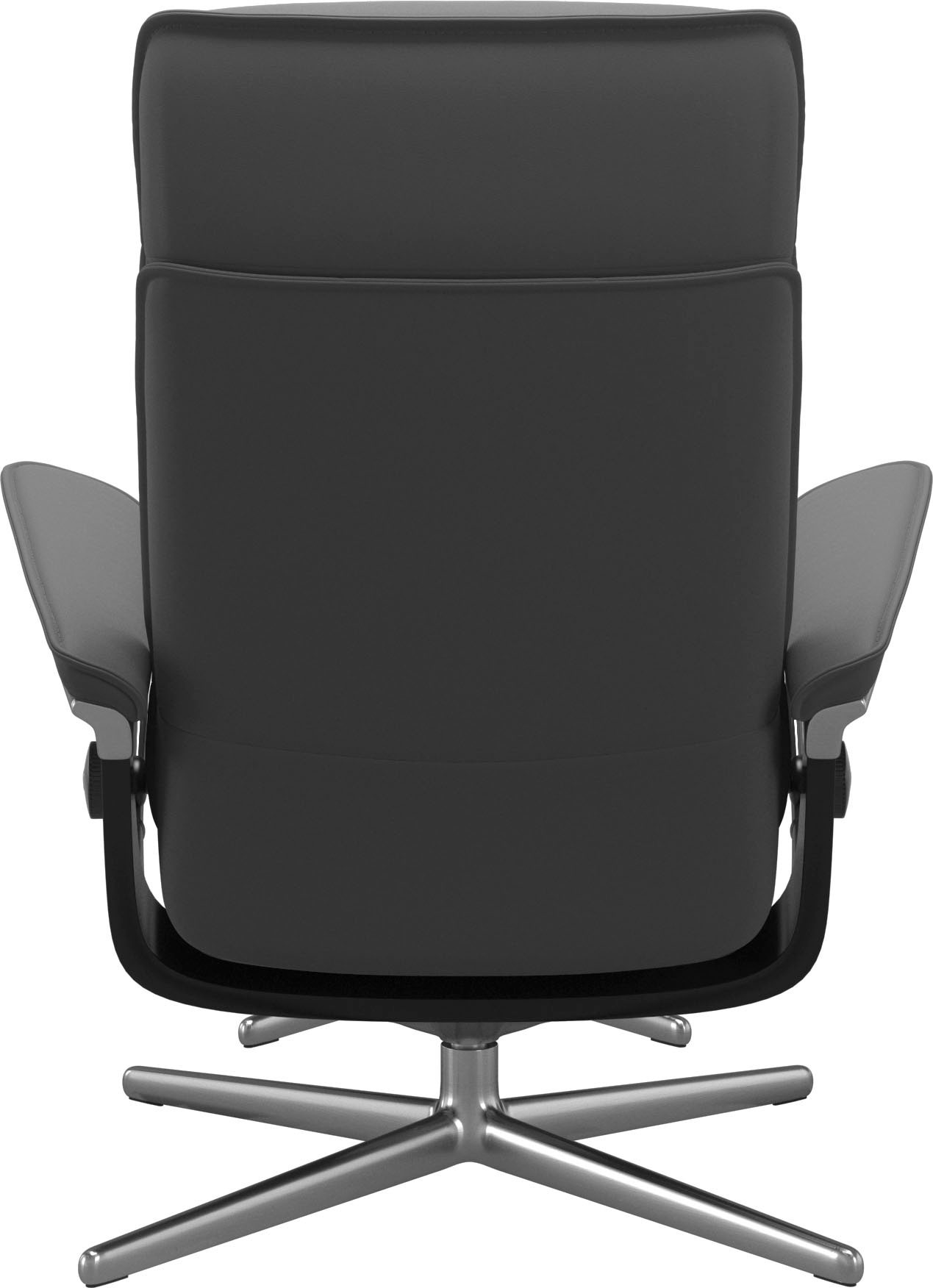 Stressless® Relaxsessel »Admiral«, (Set, Relaxsessel inkl. Hocker), mit Cross Base, Größe M & L, Holzakzent Schwarz