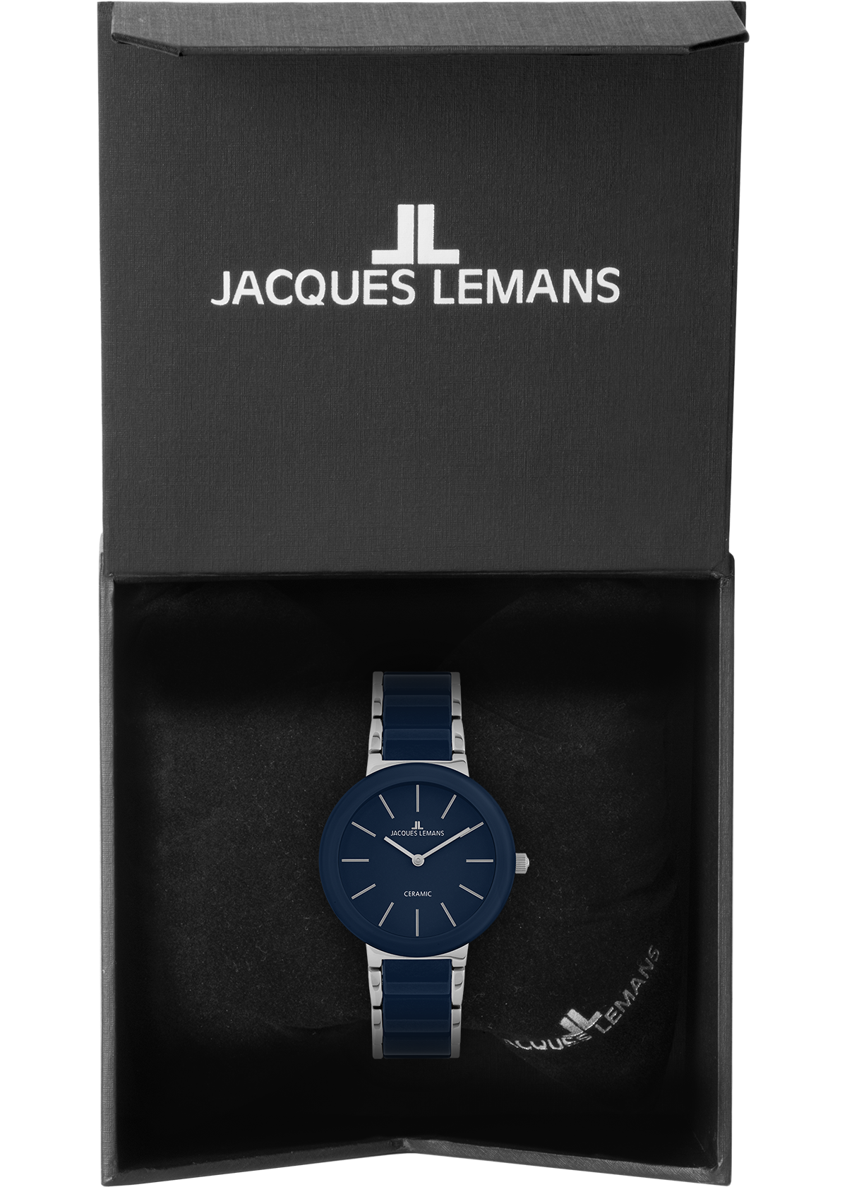 Jacques Lemans Keramikuhr »Monaco« Quarzuhr, Armbanduhr, Damenuhr, analog