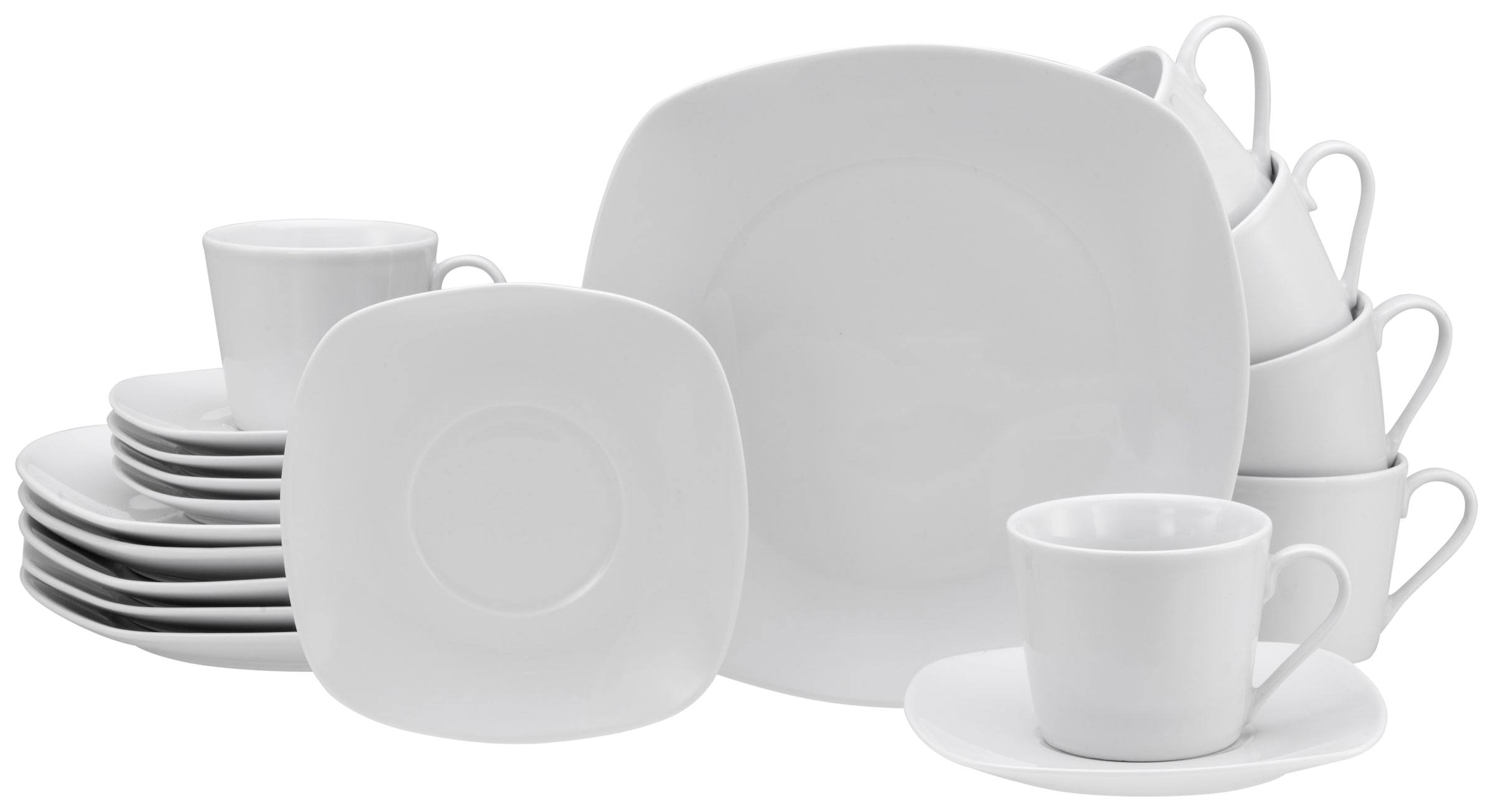 CreaTable Kaffeeservice »Geschirr-Set Amelie«, (Set, 18 tlg., Kaffeegeschirr für 6 Personen),...