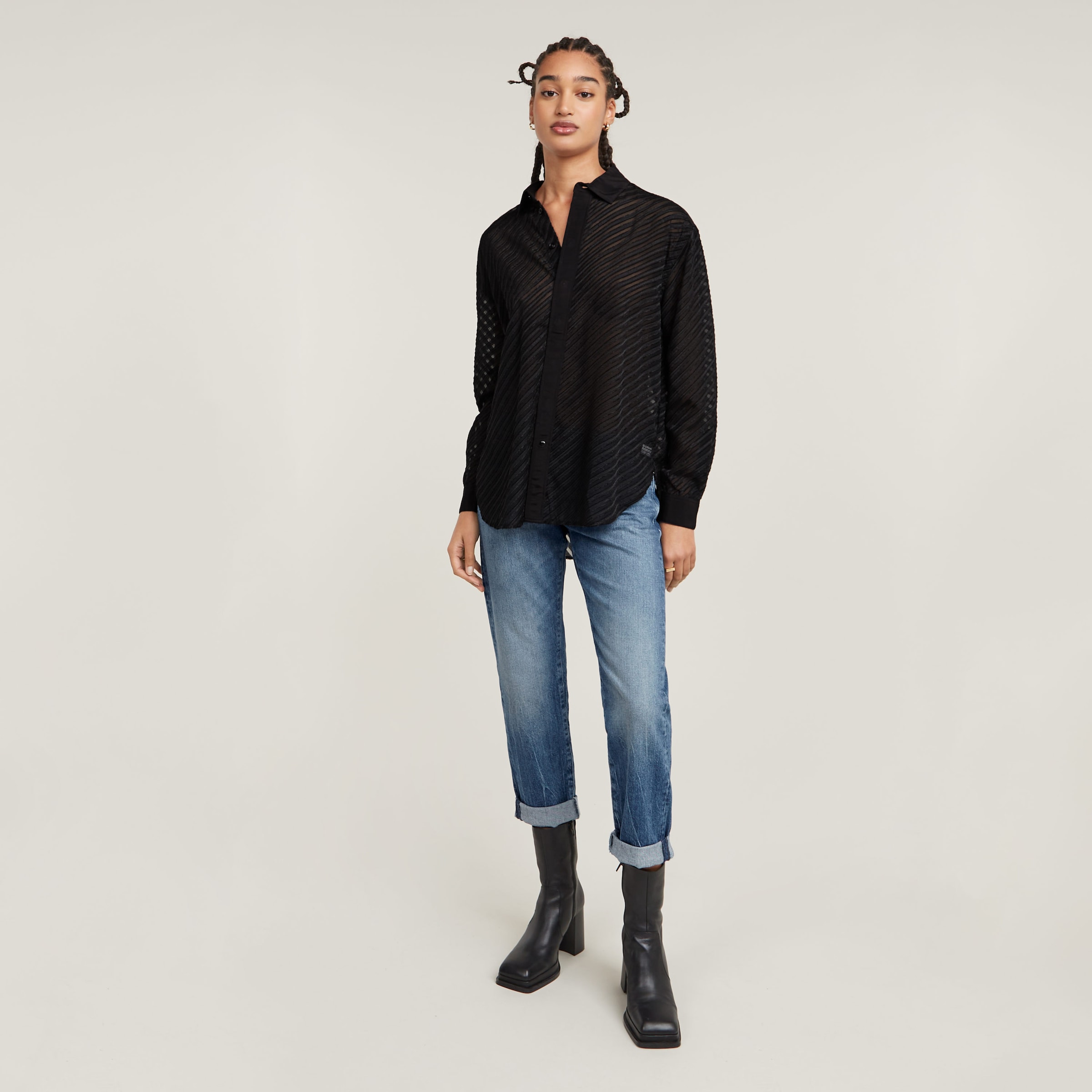 G-STAR Boyfriend-Jeans »Kate«, Baumwollstretch Denim Qualität für hohen Tragekomfort