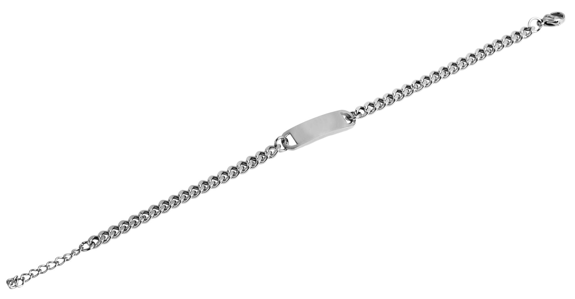 Adelia´s Panzerarmband »Unisex Armband ¿ Panzerarmband aus Edelstahl 17+3 cm«