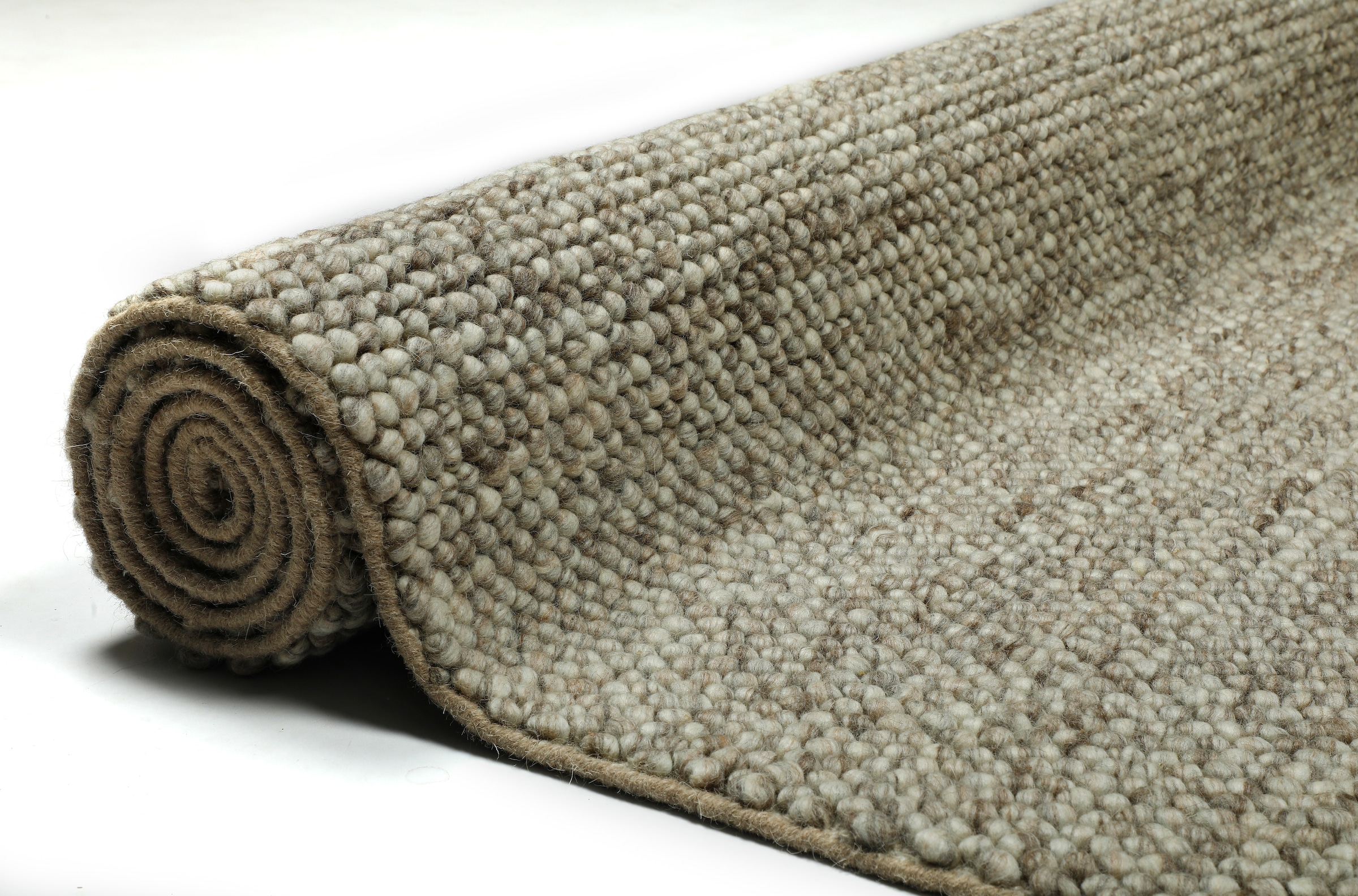 my home Wollteppich »Wolly, Wolle« rechteckig 14 mm Höhe handgewebt, Handweb Teppiche, Wohnzimmer, Schlafzimmer, Esszimmer