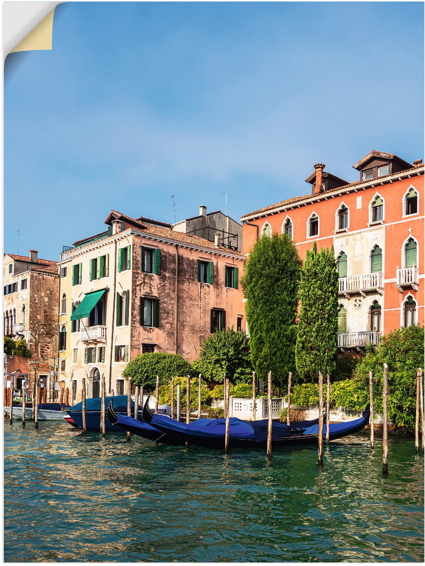 Artland Wandbild »Blick auf historische Gebäude Venedig«, Venedig, (1 St.),  als Alubild, Leinwandbild, Wandaufkleber oder Poster in versch. Größen auf  Rechnung kaufen
