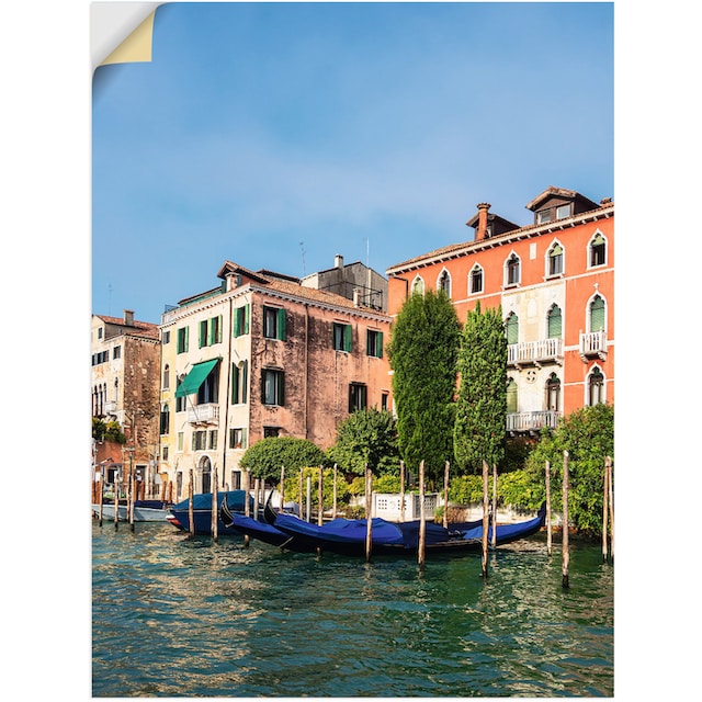 Artland Wandbild »Blick auf historische Gebäude Venedig«, Venedig, (1 St.),  als Alubild, Leinwandbild, Wandaufkleber oder Poster in versch. Größen auf  Rechnung kaufen