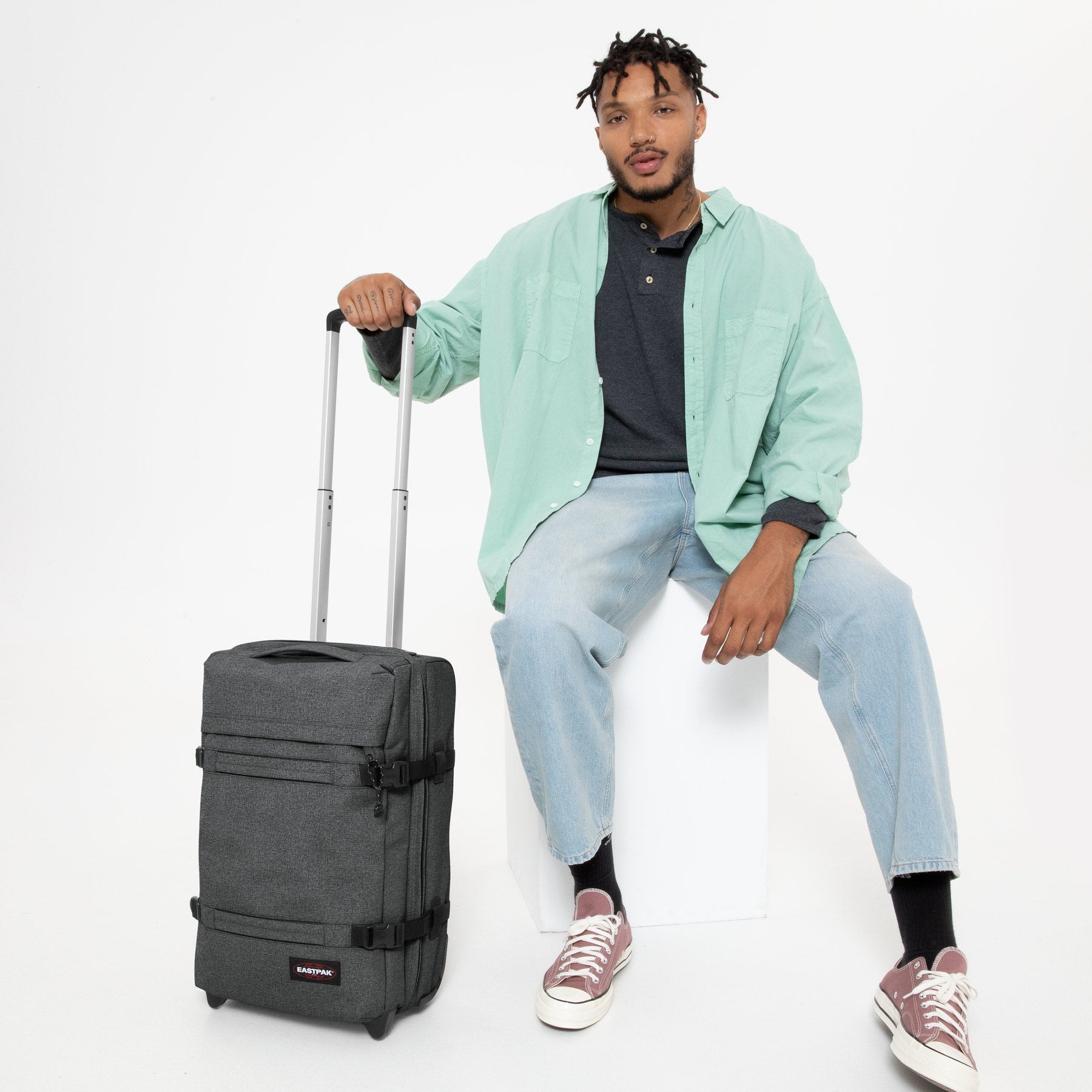 Eastpak Weichgepäck-Trolley »TRANSIT'R S« 42 l 2 Rollen Handgepäck-Koffer Reisegepäck Reisekoffer mit TSA Schloss Reisetasche