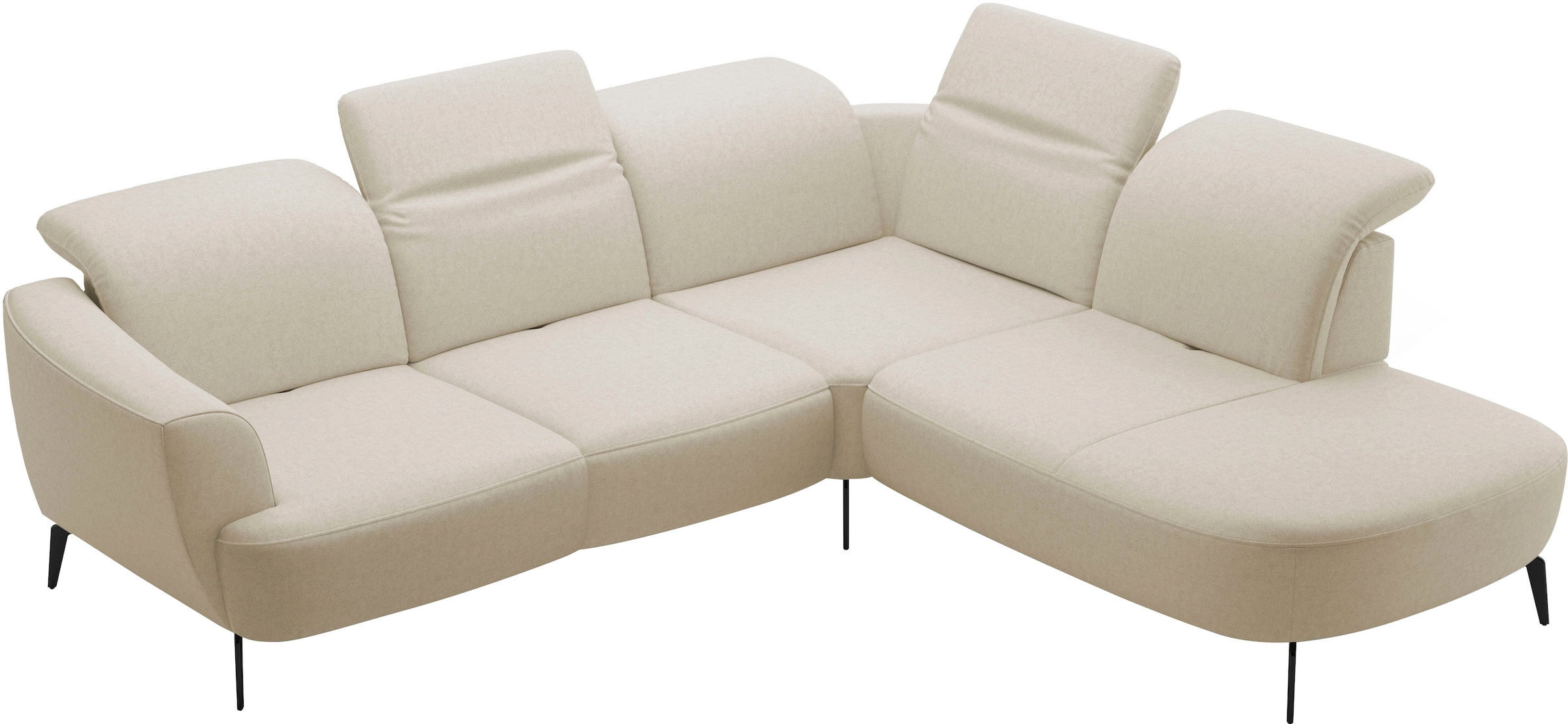 sit&more Ecksofa »Zoe«, ink.Sitztiefenverstellung, wahlweise mit Kopfteilverstellung