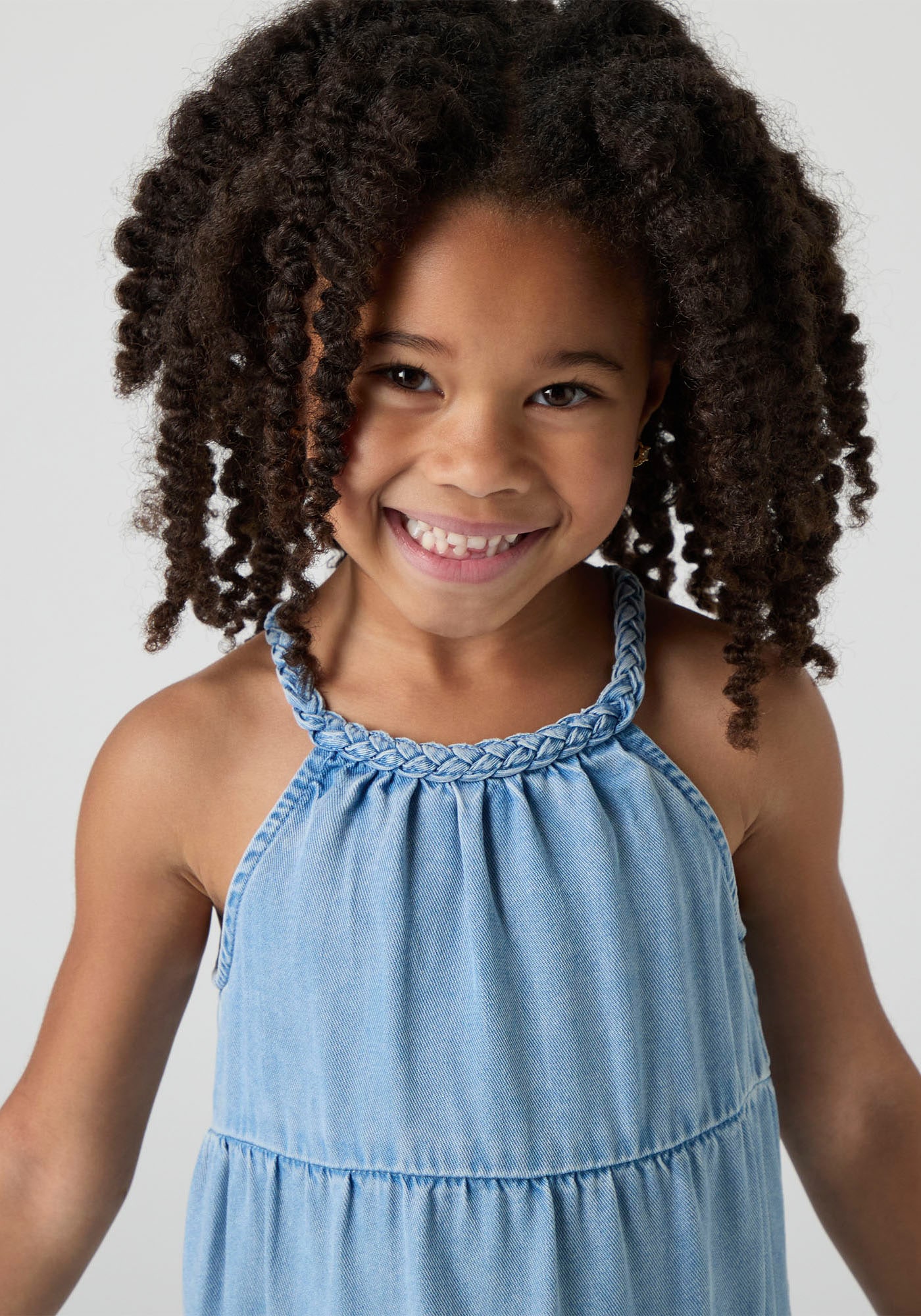 Levi's® Kids Neckholderkleid »LVG HALTER TIERED DRESS« mit horizontalen Nähten