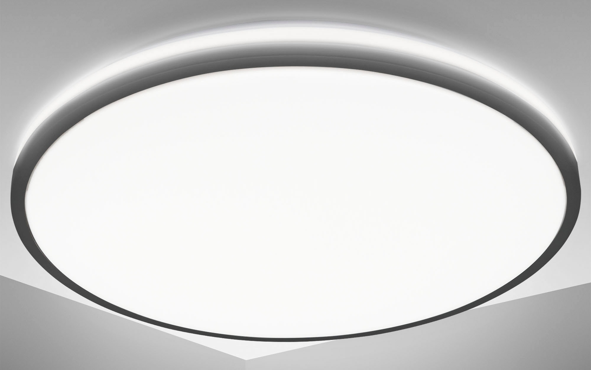 B.K.Licht LED Deckenleuchte mit Backlighteffekt,1 x LED-Platine 24 Watt,  3.000lm, 4.000K, nicht dimmbar, Ø 38 cm online kaufen | mit 3 Jahren XXL  Garantie