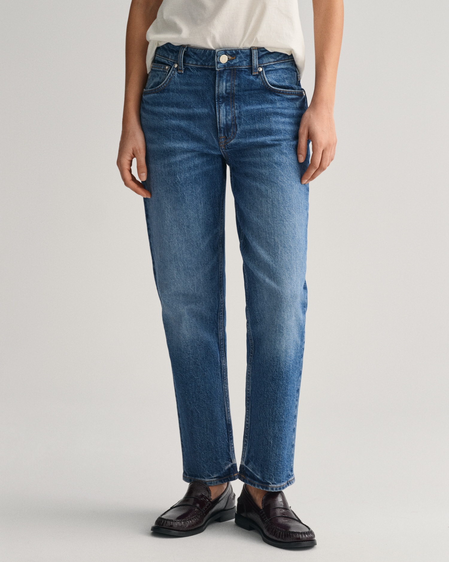 Straight-Jeans »STRAIGHT CROPPED JEANS«, Verkürzte Jeans mit geradem Bein