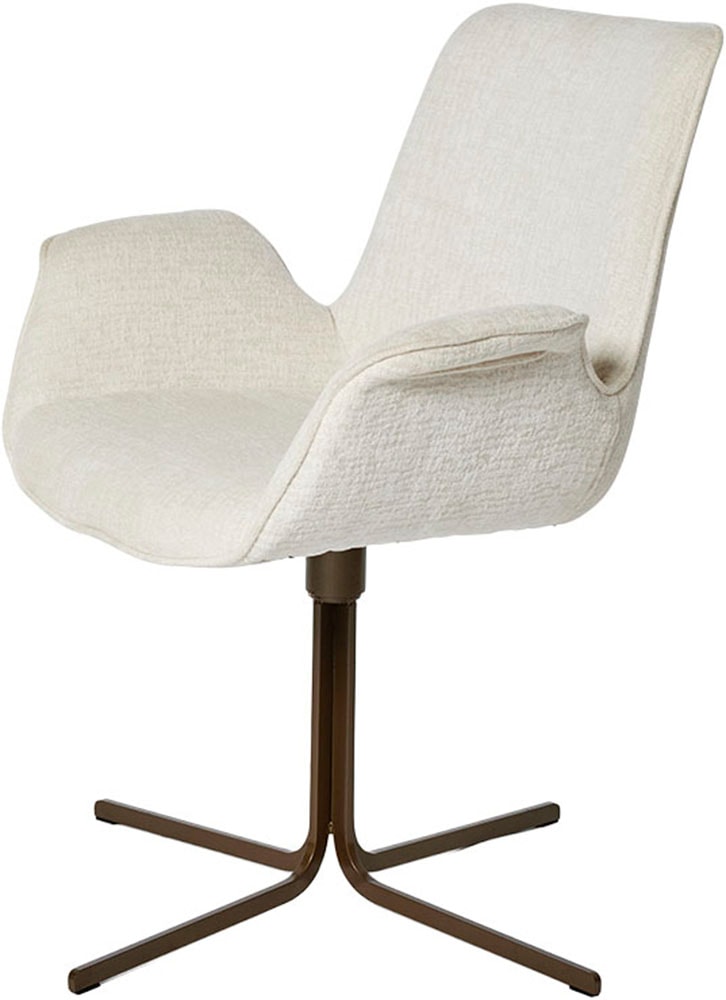 Jahnke Schalenstuhl »POLE TWIST« () Drehbar, gepolstert, mit Armlehnen, Metallgestell, B:65xT:63xH:85 cm