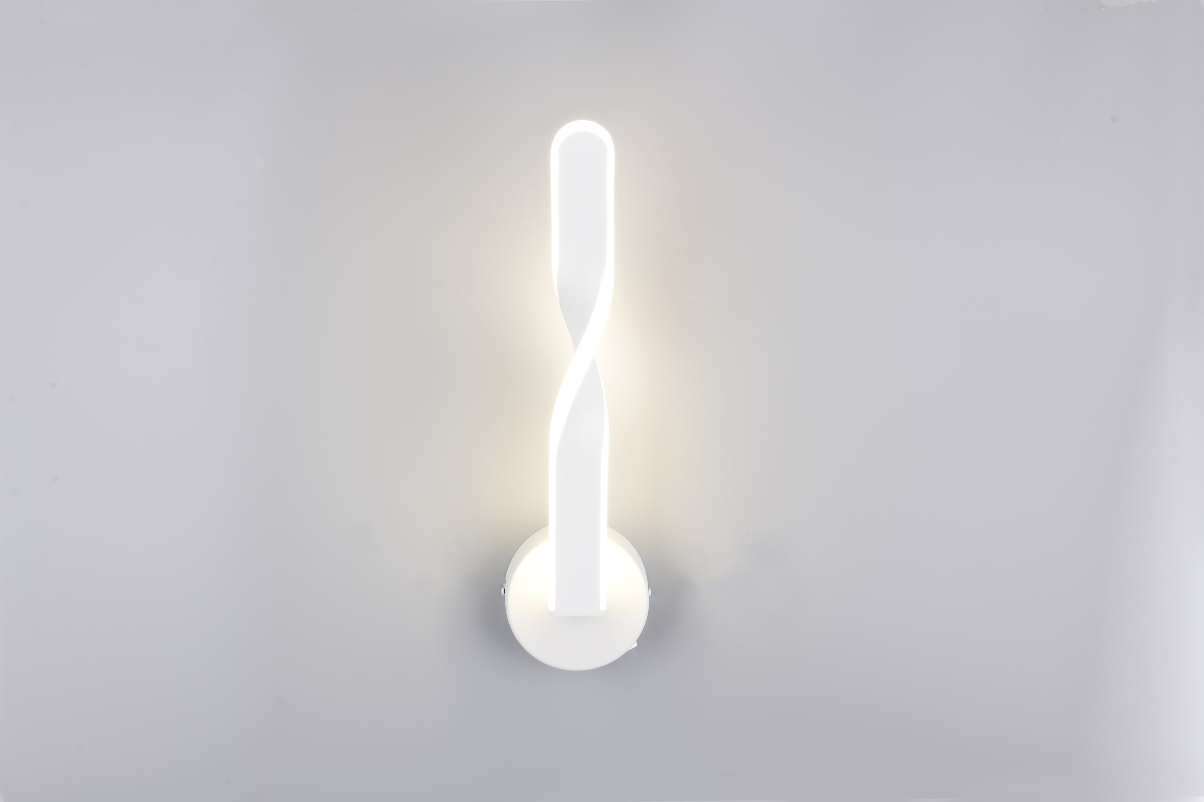 REALITY Leuchten LED Wandleuchte »GINKO, LED Wandlampe mit Schalter, 11W 1250 Lumen 4000K kaltweiß« LED-Board 1 Stk. Kaltweiß On/Off Kippschalter, elegant geschwungene LED Elemente Höhe 45,5cm
