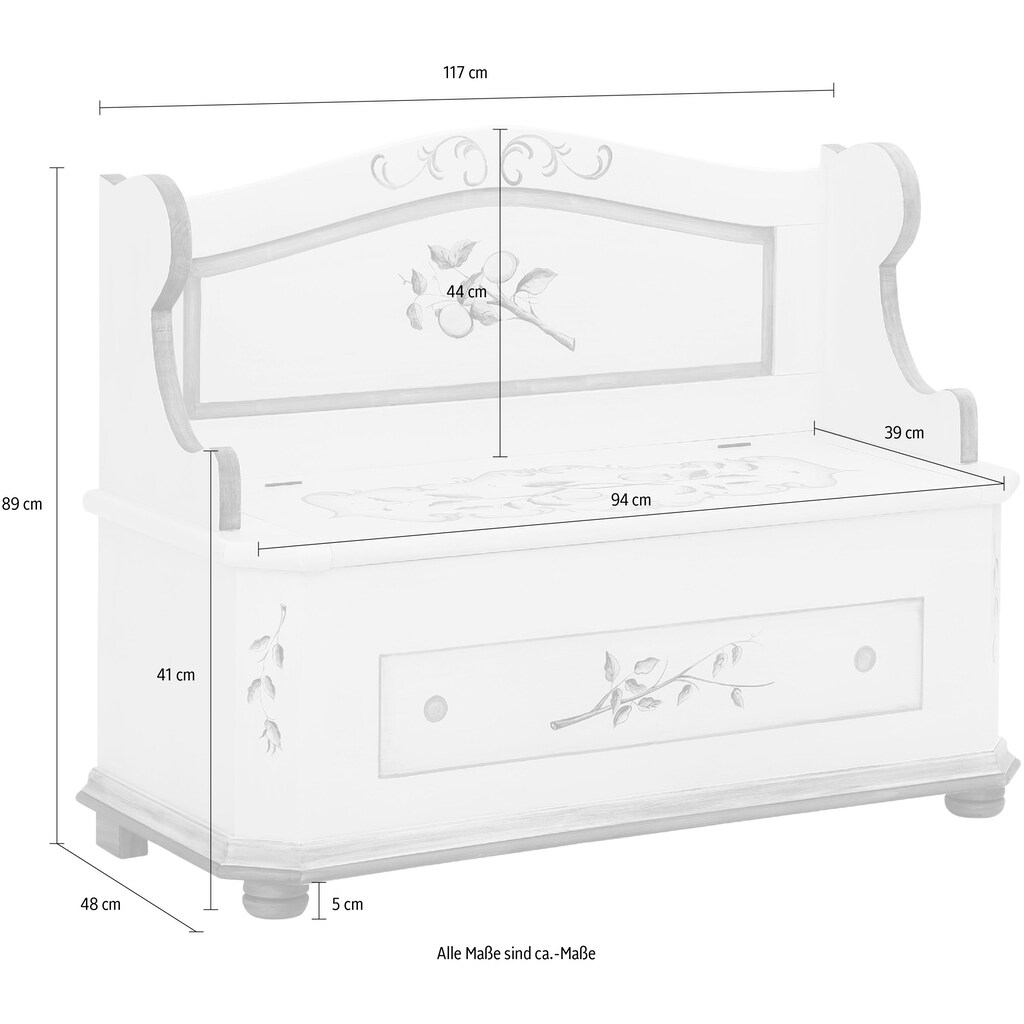 Premium collection by Home affaire Truhenbank »Lemon«, (1 St.)