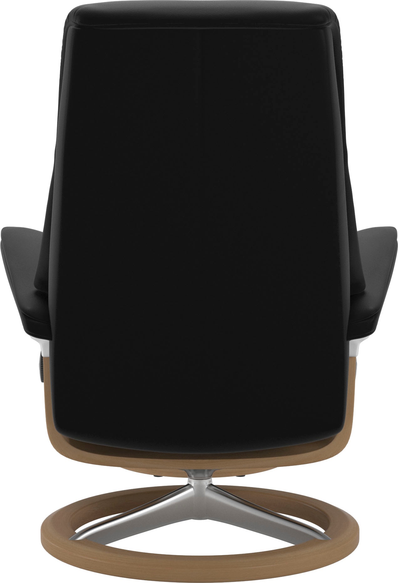 Stressless® Relaxsessel »View«, (Set, Relaxsessel mit Hocker), mit Signature Base, Größe M,Gestell Eiche
