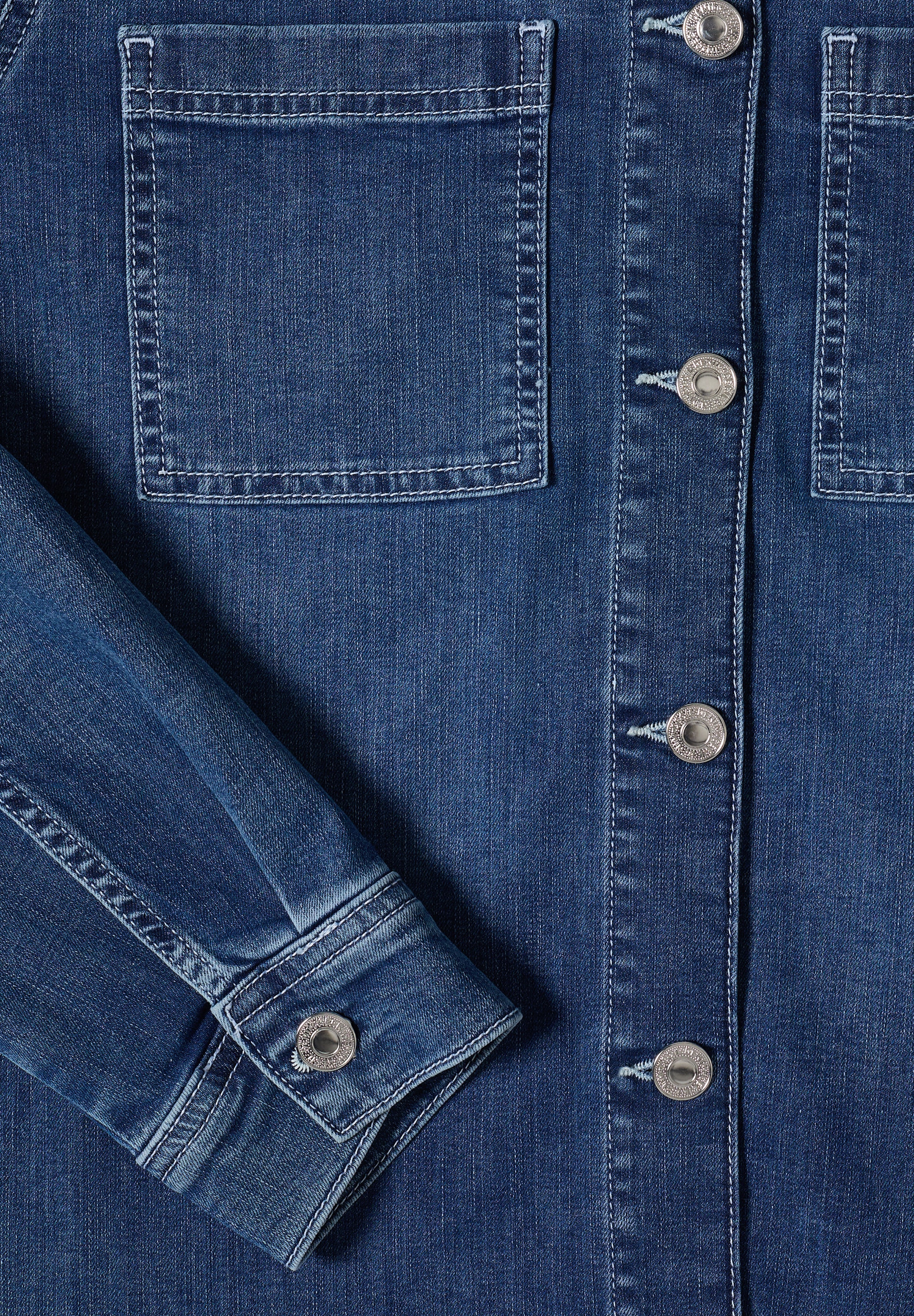 Cecil Jeansjacke Brusttaschen, authentische Waschung