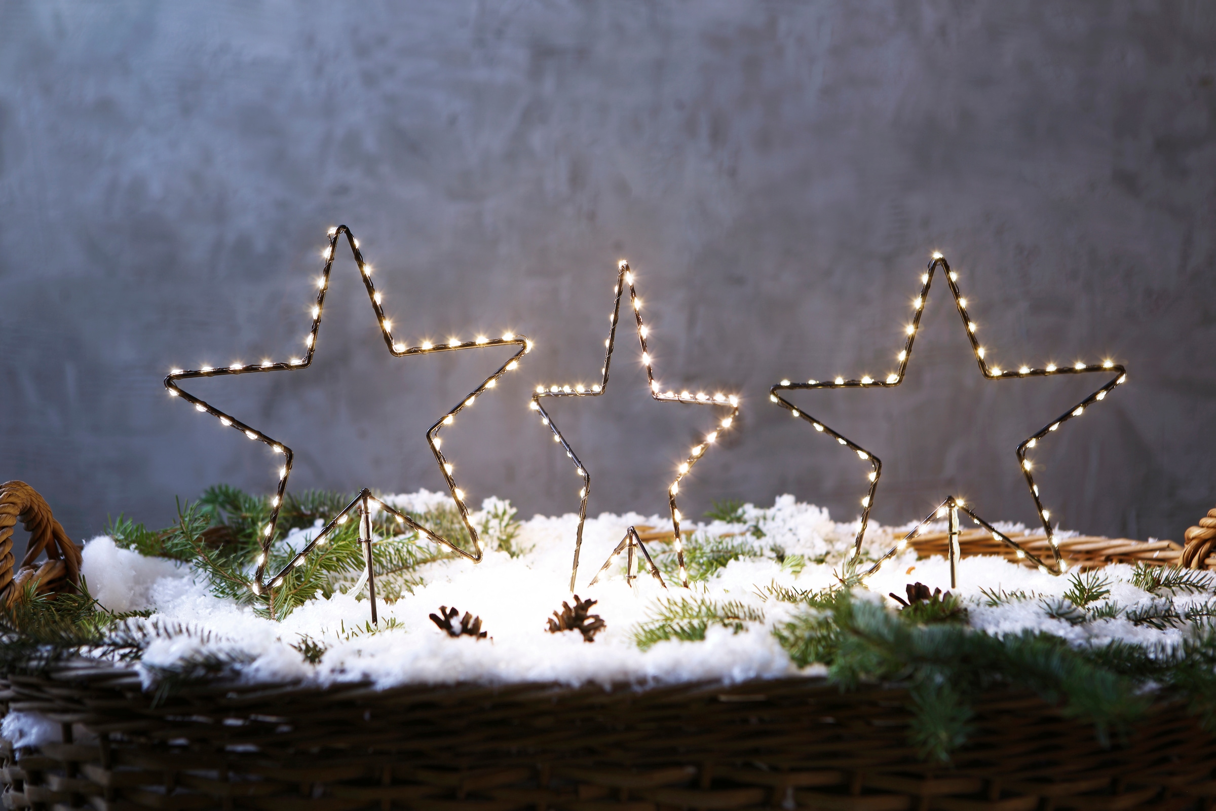 AM Design LED 3 Gartenstecker, 3 Sterne, Weihnachtsstern, | Weihnachtsdeko Stern, Jahren Garantie aussen kaufen online XXL mit