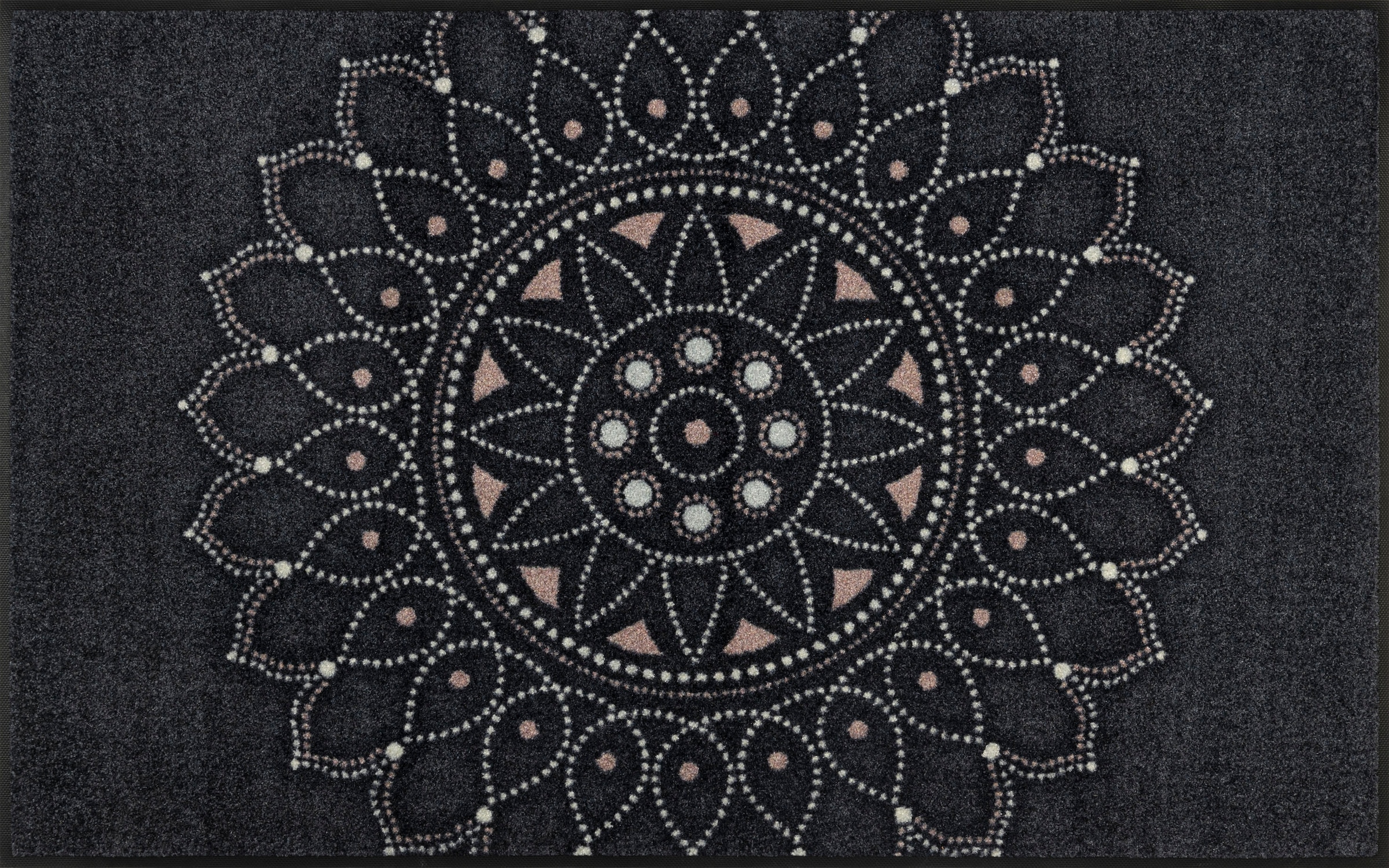 wash+dry by Kleen-Tex Teppich »Purnima« rechteckig 7 mm Höhe Mandala Motiv, rutschhemmend, In- und Outdoor geeignet, waschbar