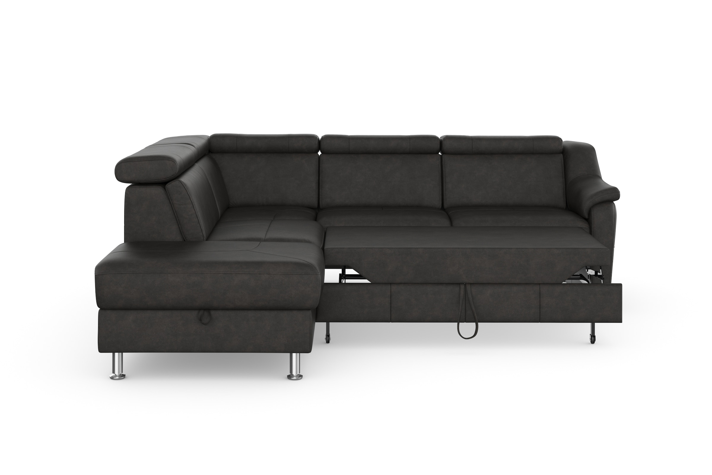sit&more Ecksofa »Freetown L-Form«, inklusive Kopfteilverstellung und komfortablem Federkern