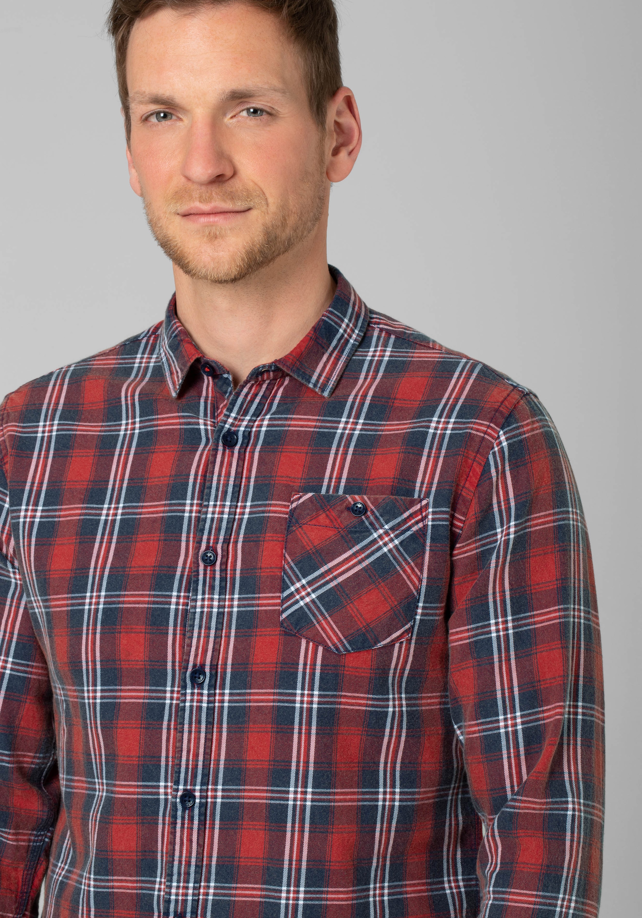 TIMEZONE Langarmhemd »Effect Weave Shirt«