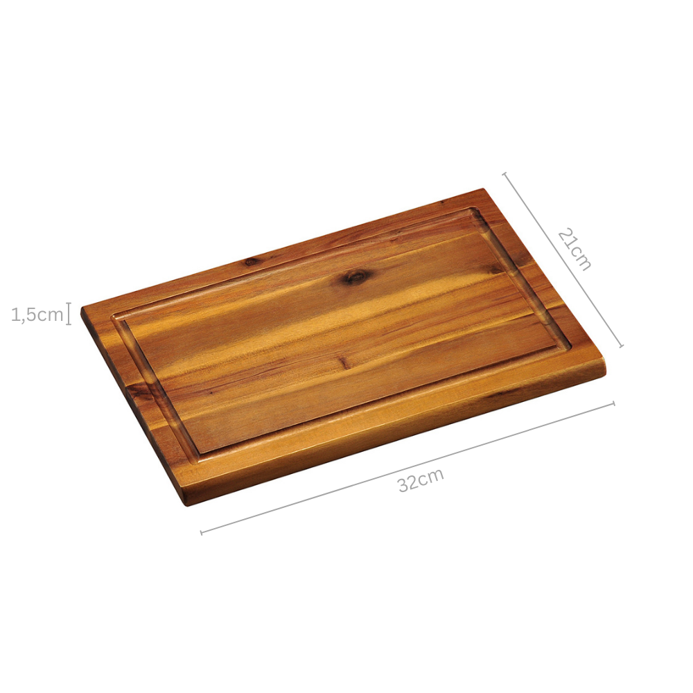 KESPER® Schneidebrett »Servierbrett, Akazie, FSC« 5er Set