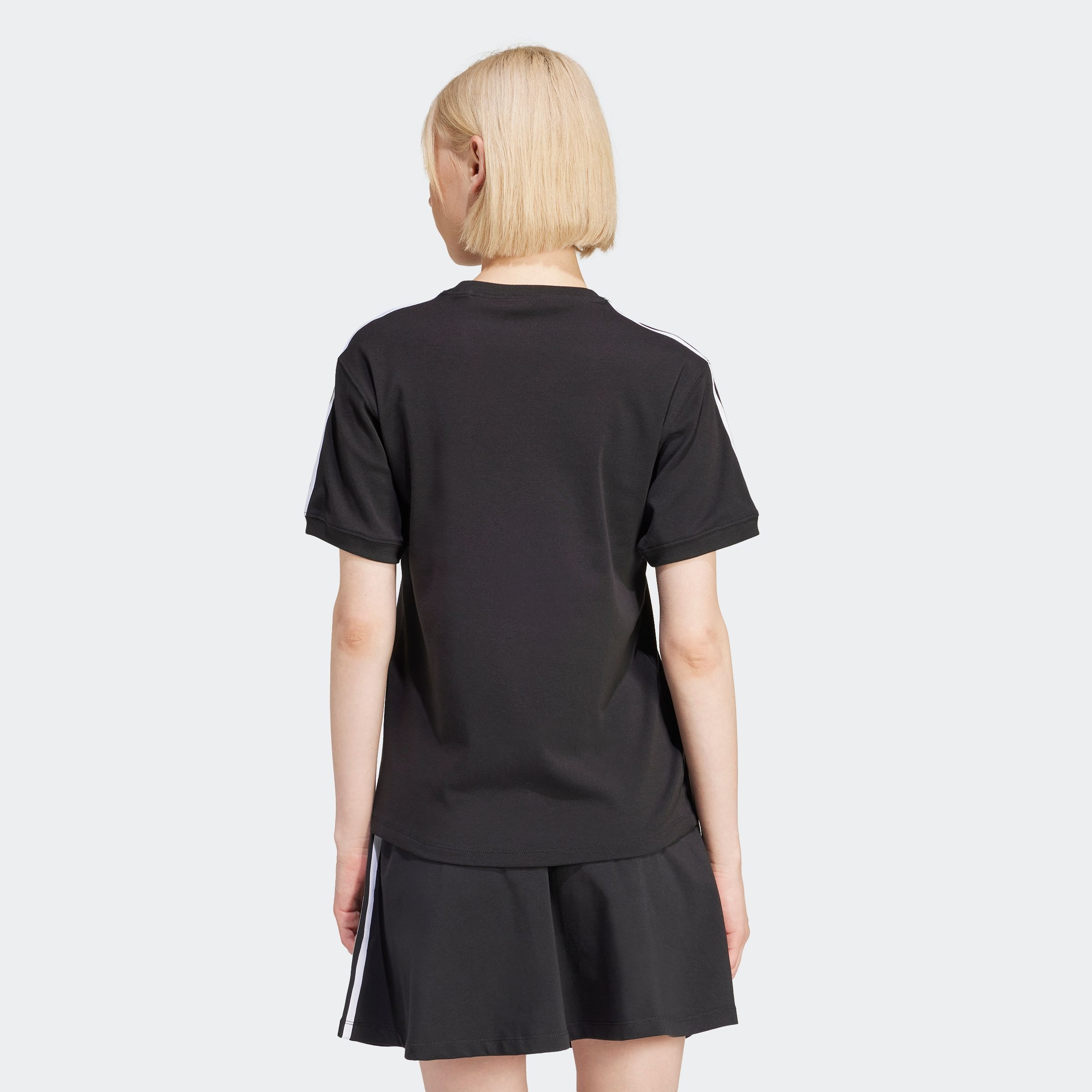 adidas Originals T-Shirt »3 STRIPE TEE«, drei Streifen Shirt mit Trefoil Logo