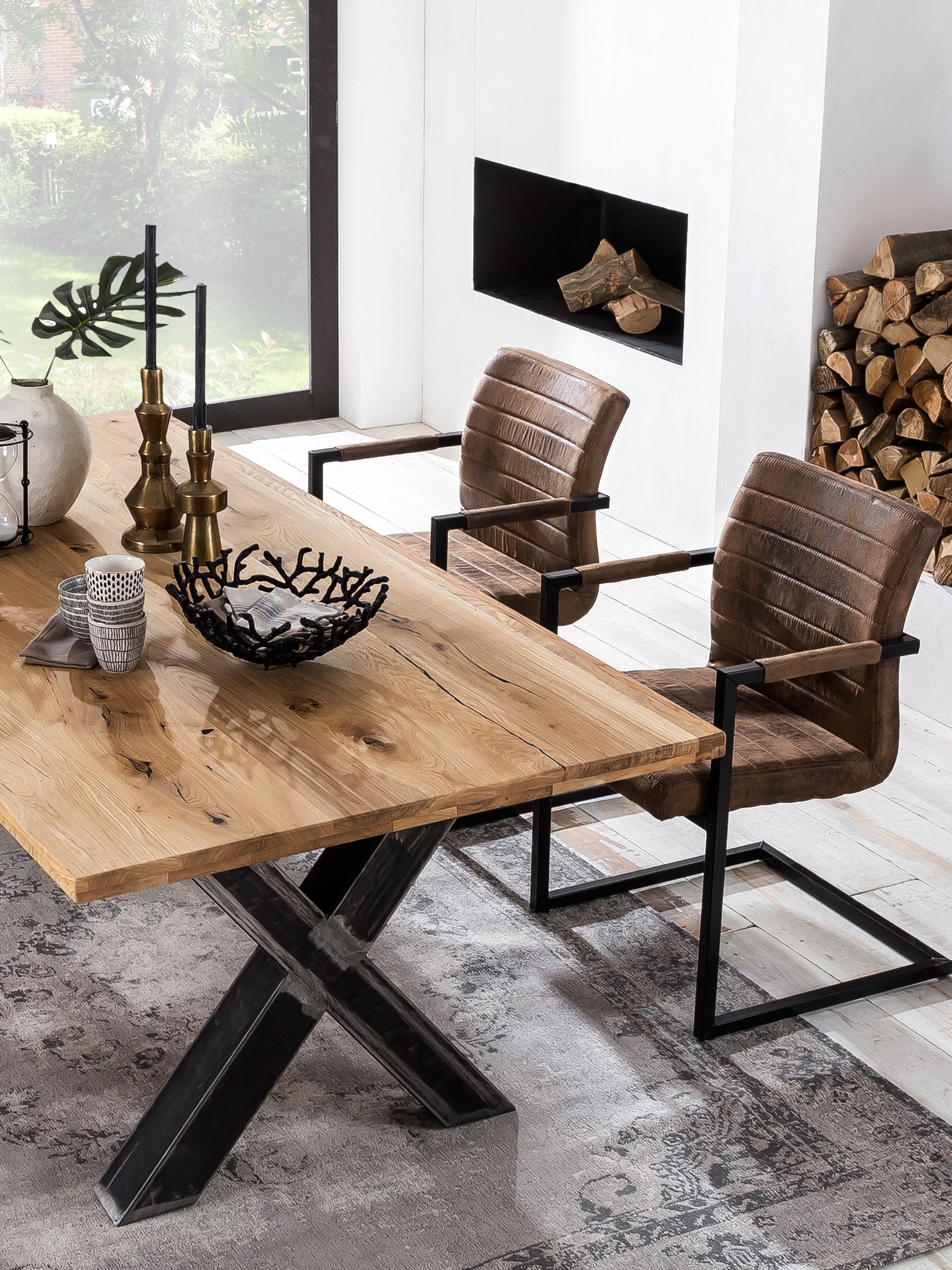 SIT Tischbein, (1 St.), im Used-Look