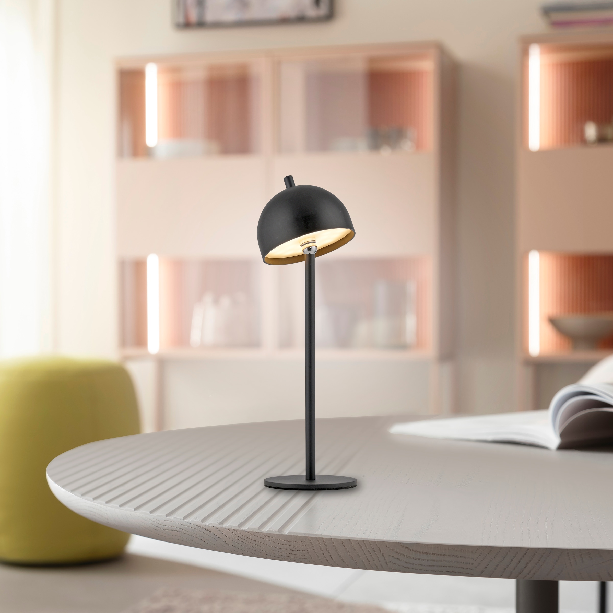 SCHÖNER WOHNEN-Kollektion LED Tischleuchte »BELLIS« LED-Board 1 Stk. Warmweiß SCHÖNER WOHNEN Kollektion, Touchdimmer, Memoryfunktion, IP54, Akku