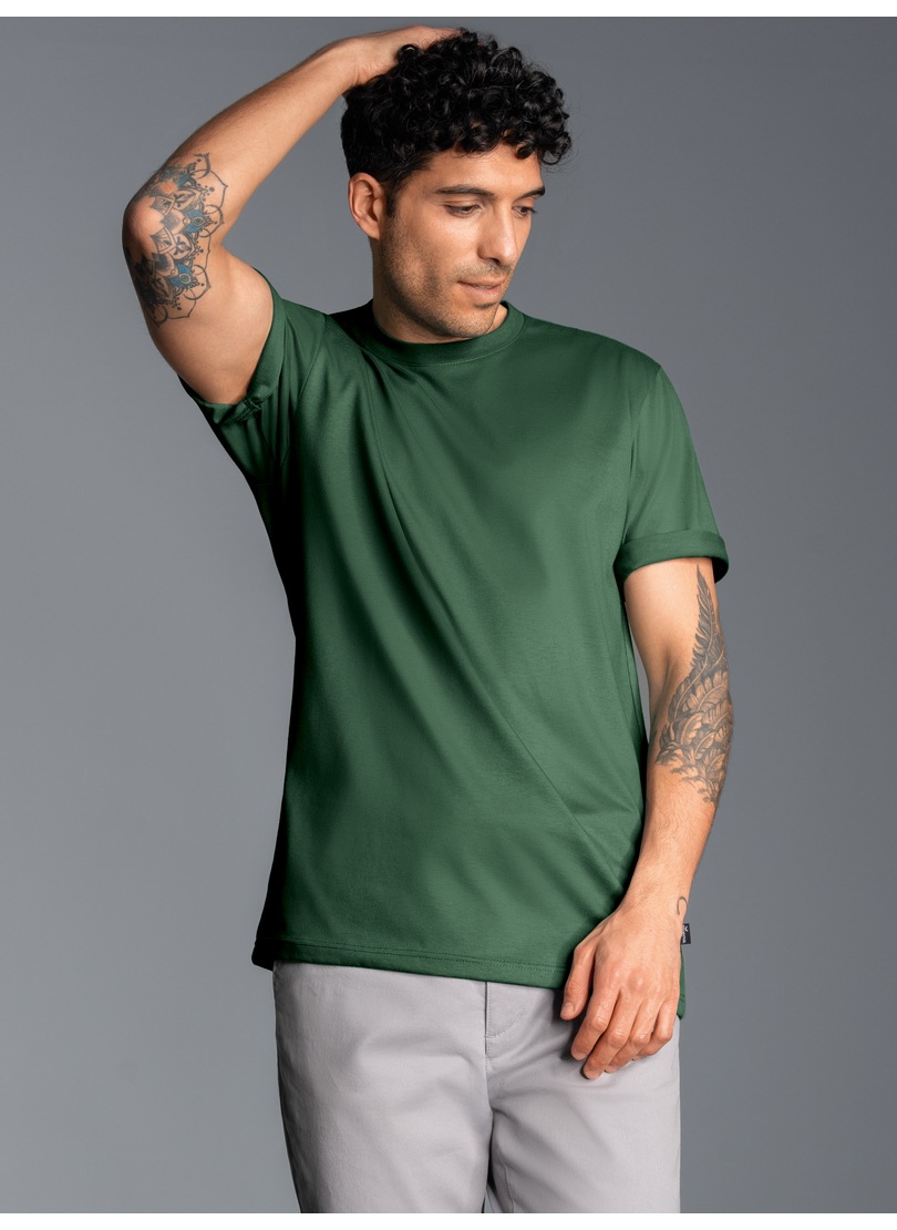 Trigema T-Shirt »TRIGEMA T-Shirt DELUXE Baumwolle«, (1 tlg.)