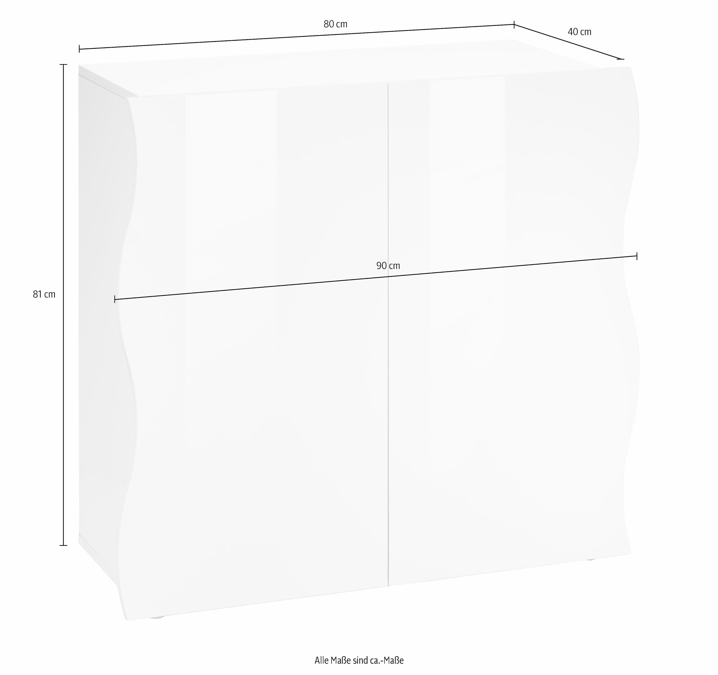 Home affaire Kommode »Onda« Breite 90 cm