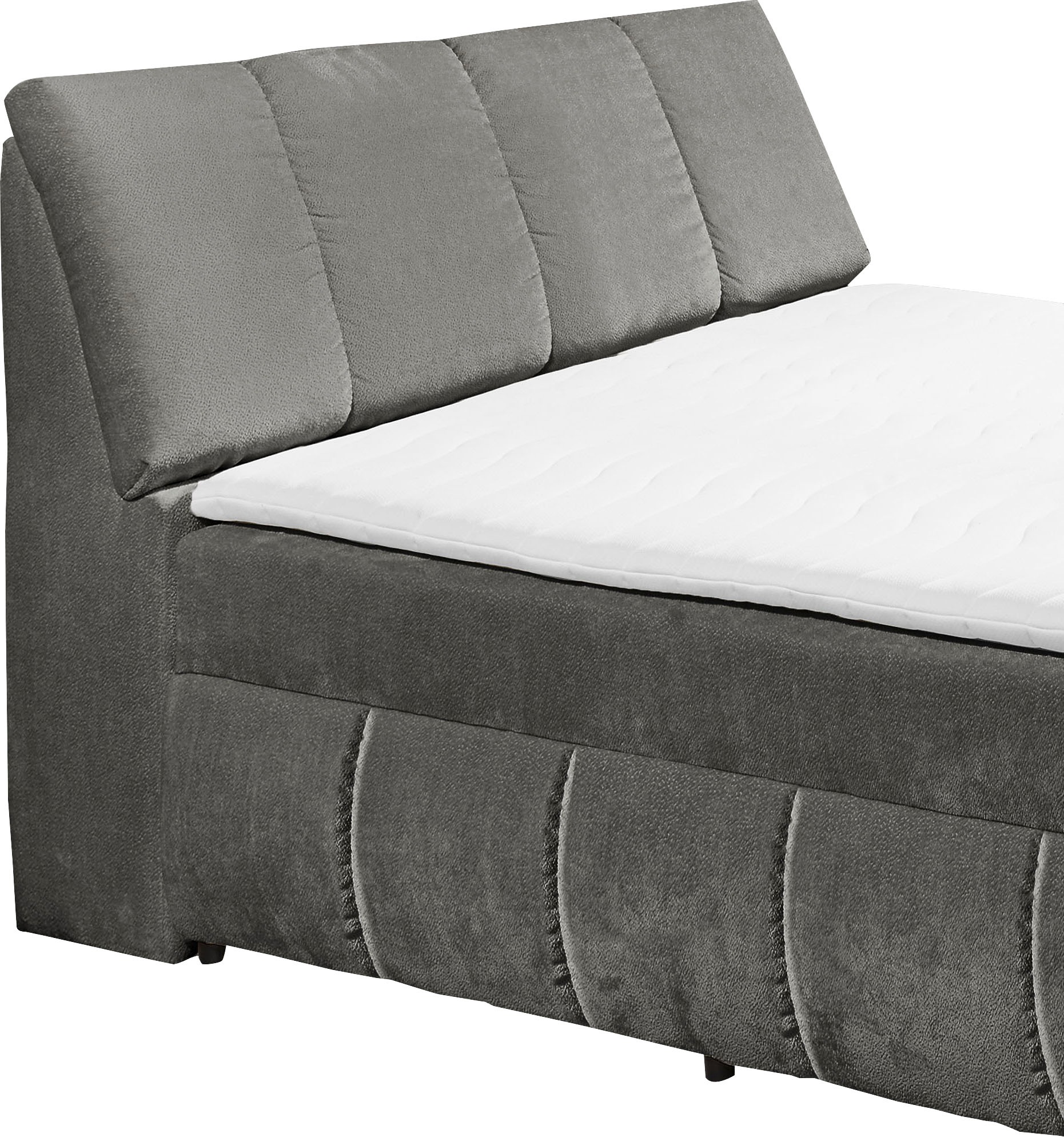 ED EXCITING DESIGN Boxbett »Valencia«, inkl. Bettkasten und Stauraum im Kopfteil