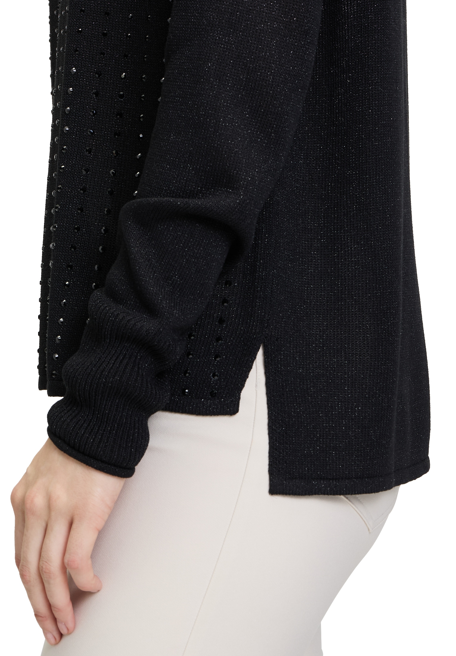 Betty Barclay Rundhalspullover »Feinstrickpullover mit Strass«