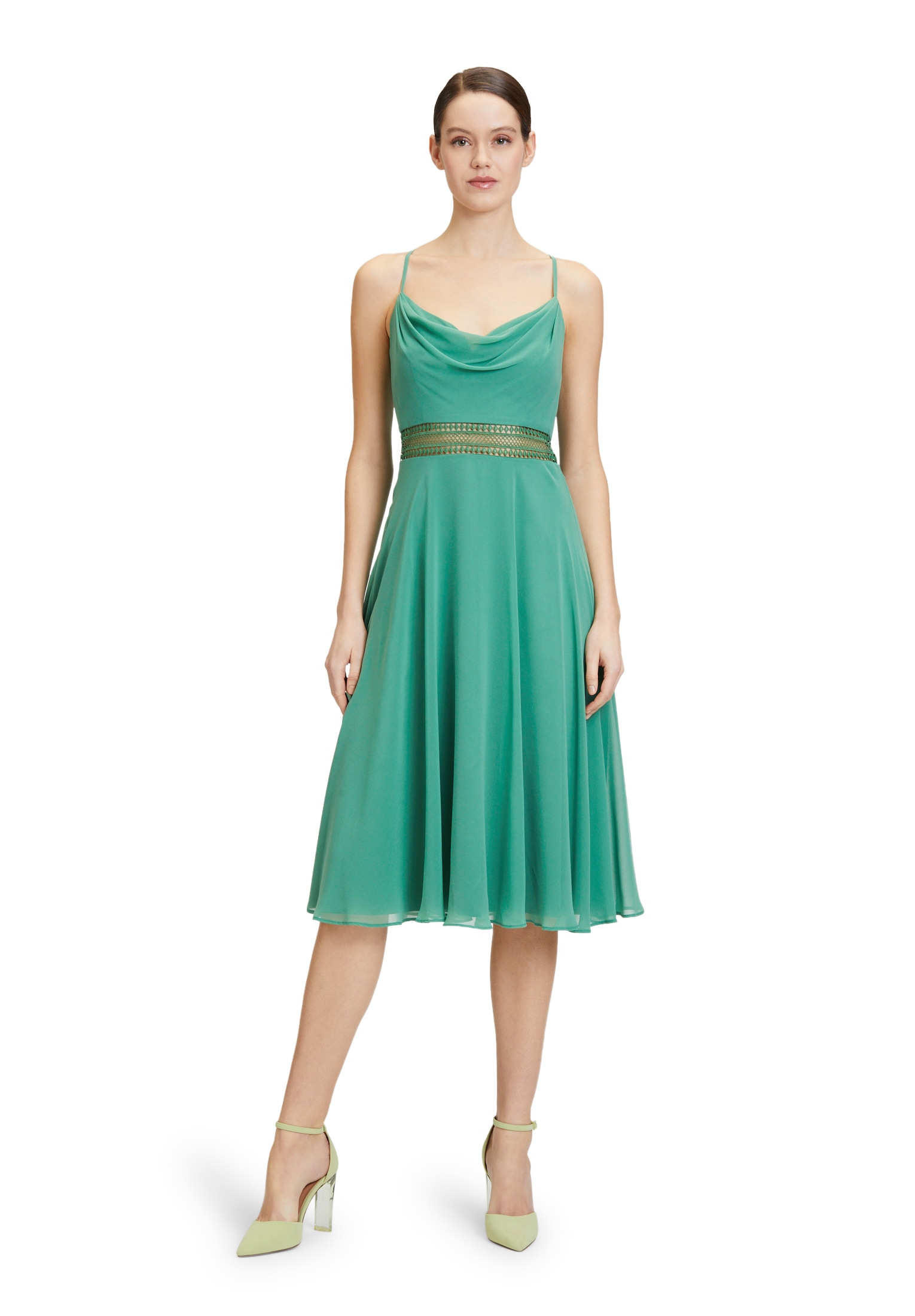 Vera Mont Cocktailkleid »Cocktailkleid mit Wasserfallausschnitt«
