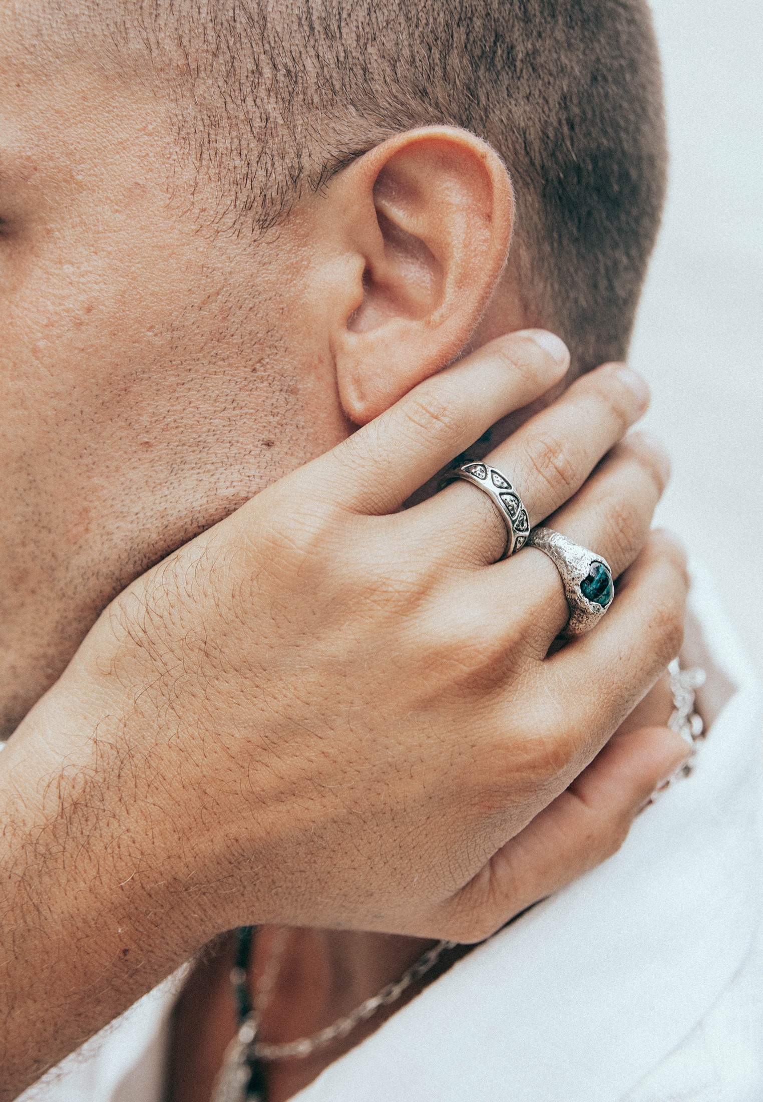 HAZE & GLORY Siegelring »Ring Chrysokoll-Edelstein Ring«